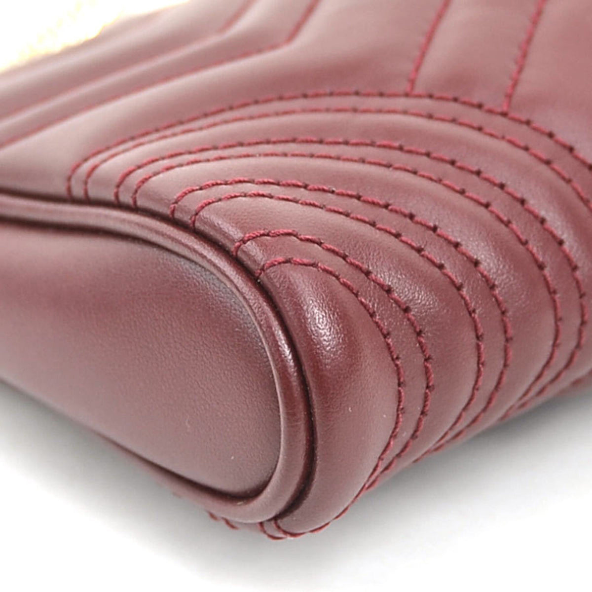 Gucci Bordeaux Leather Handbag (Pre-Owned)