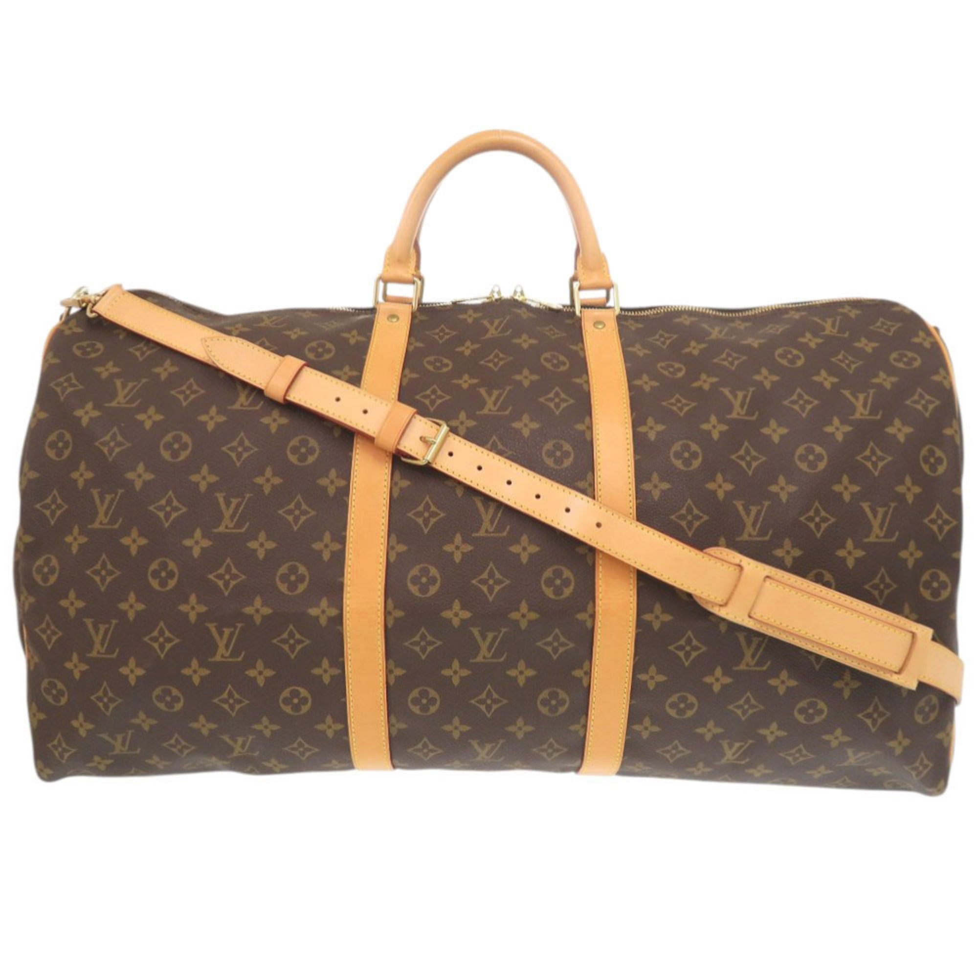Louis Vuitton Brown Monogram Canvas Boston Bag (Pre-Owned)