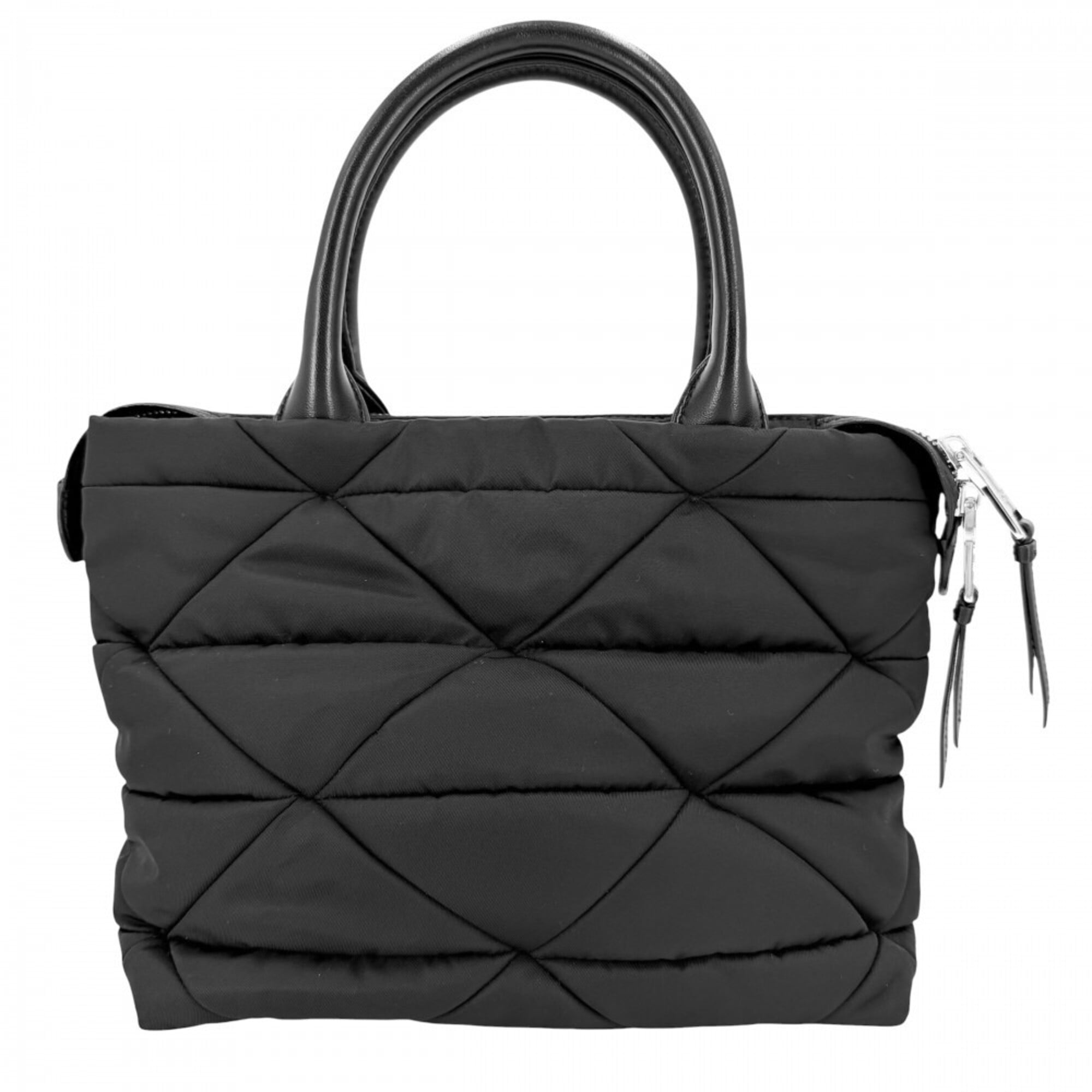 Prada Black White Nylon Handbag Pouch Shoulder Bag (Pre-Owned)