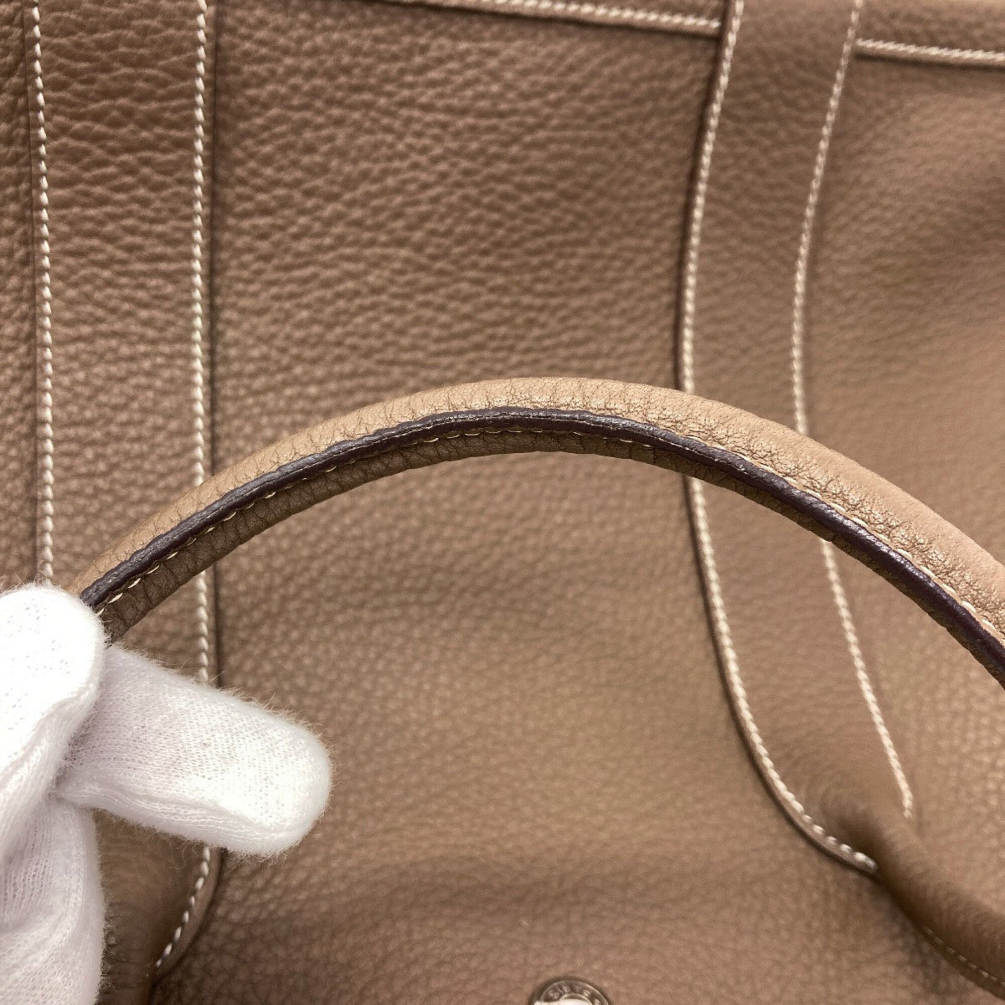 Hermes Etoupe Gray Negonda Leather Tote Bag (Pre-Owned)