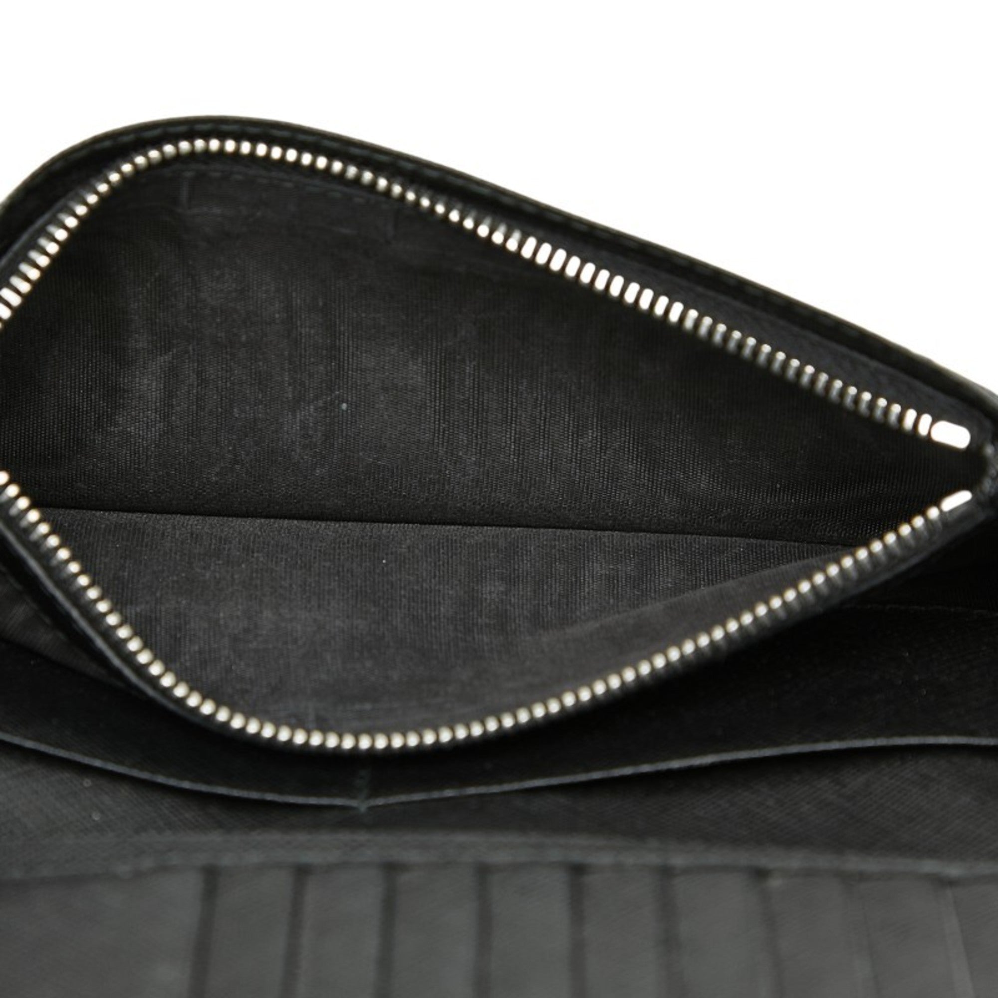 Prada Black Nero Leather Long Wallet (Bi-Fold) (Pre-Owned)