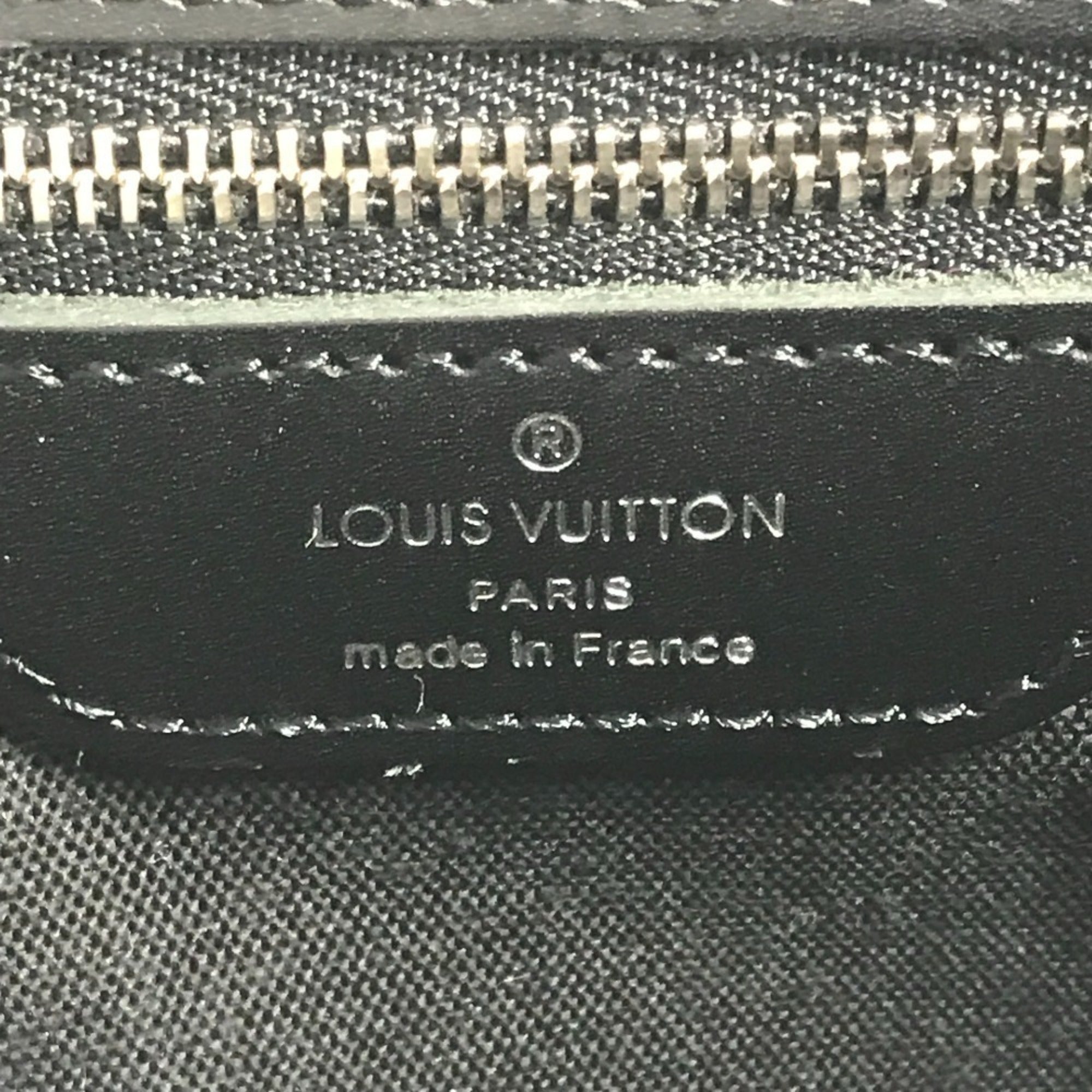 Louis Vuitton Black Khaki Taiga Leather Messenger Bag Shoulder Bag (Pre-Owned)