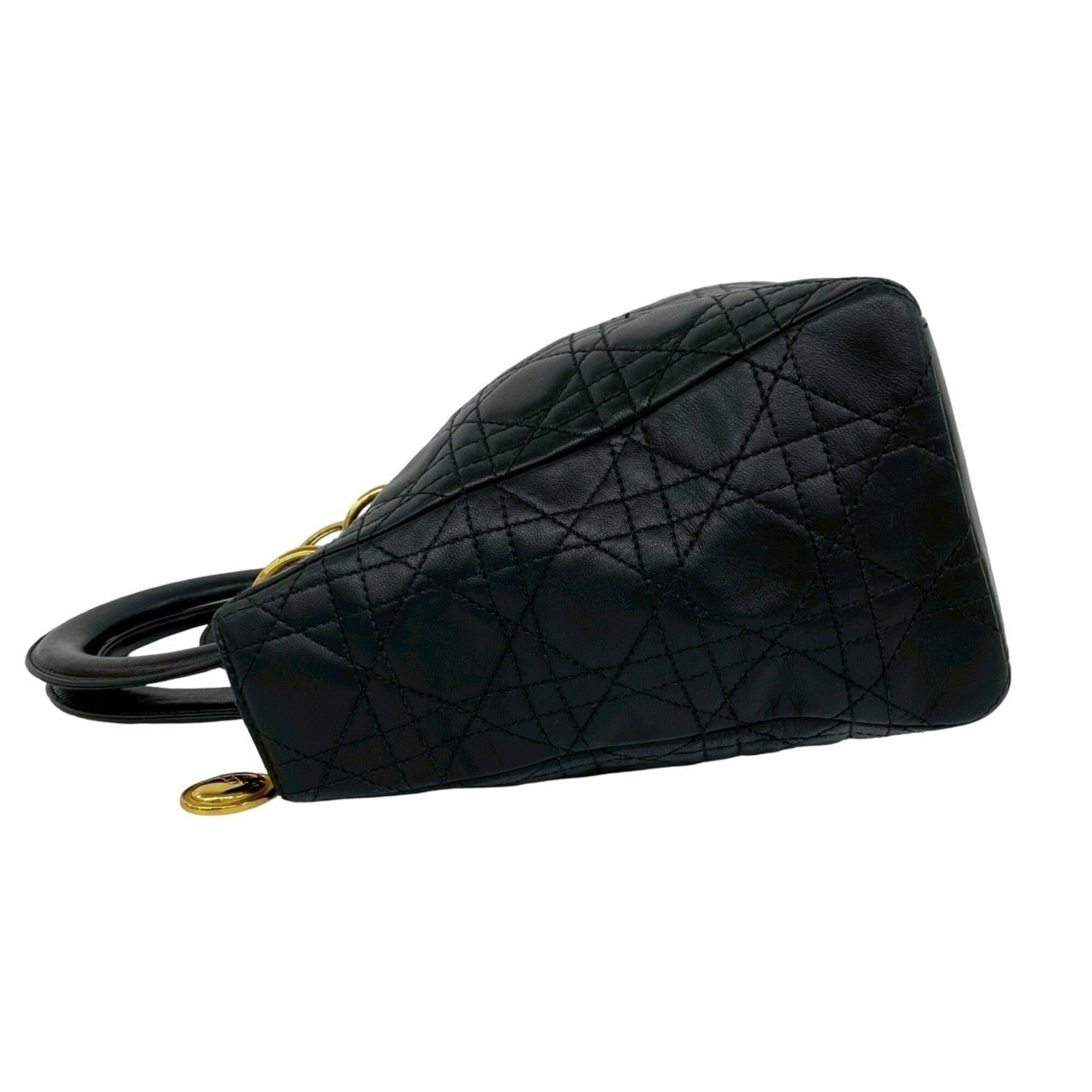 Christian Dior Black Leather Handbag (Pre-Owned)