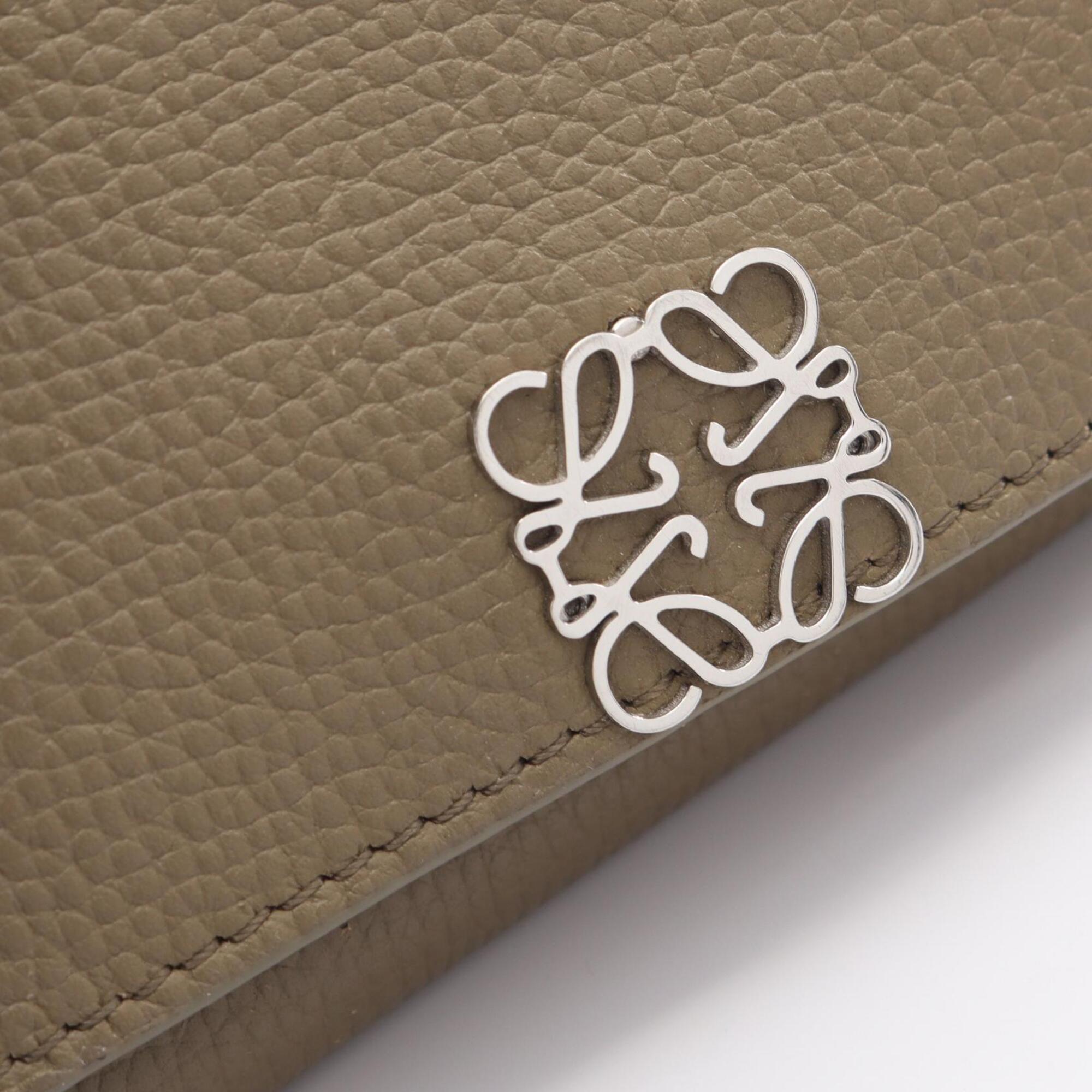 Loewe Beige Leather Wallet (Tri-Fold) (Pre-Owned)