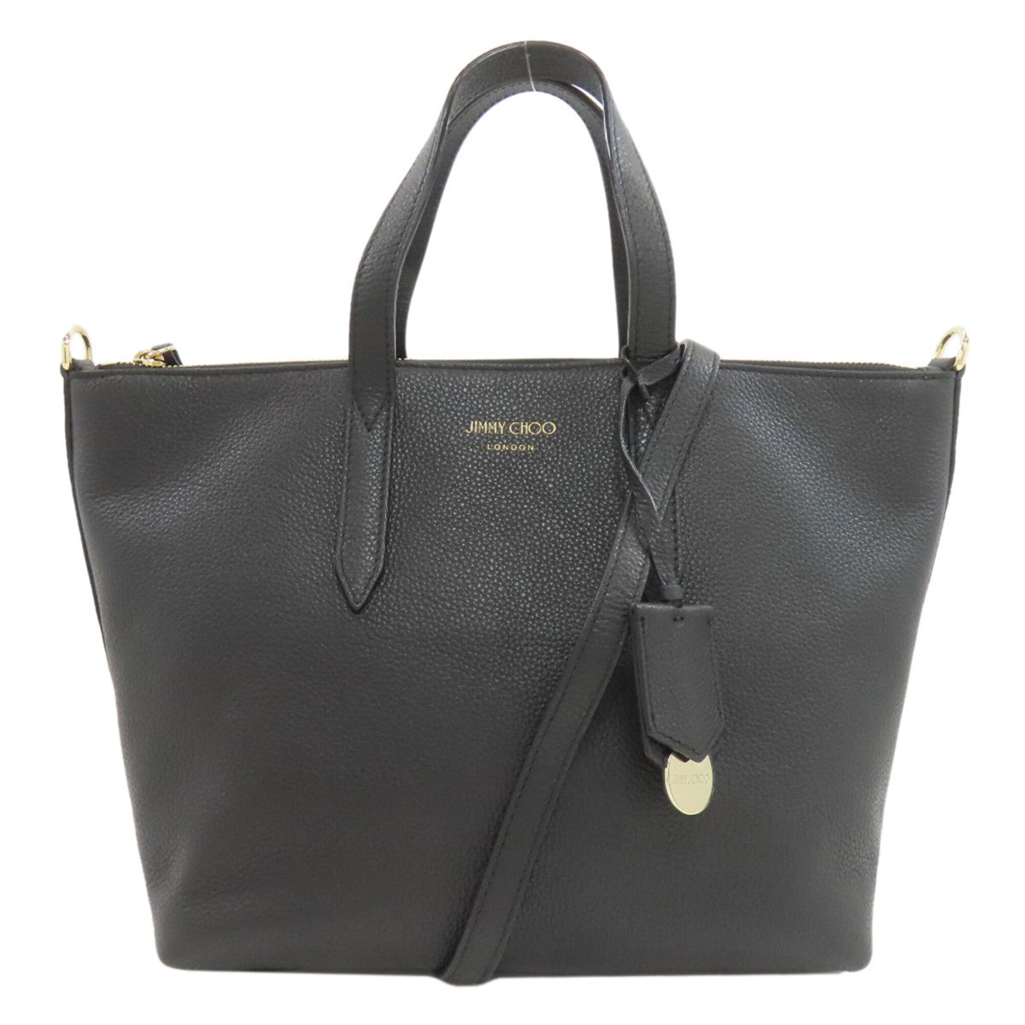 Jimmy Choo Black Leather Handbag (Pre-Owned)