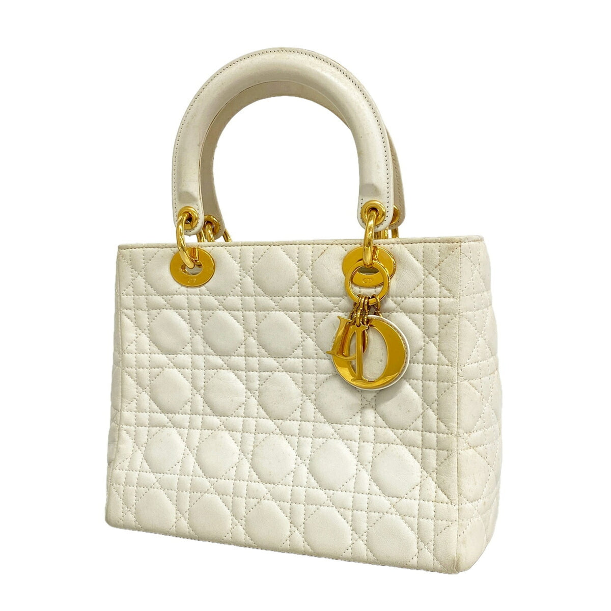 Christian Dior White Leather Handbag (Pre-Owned)