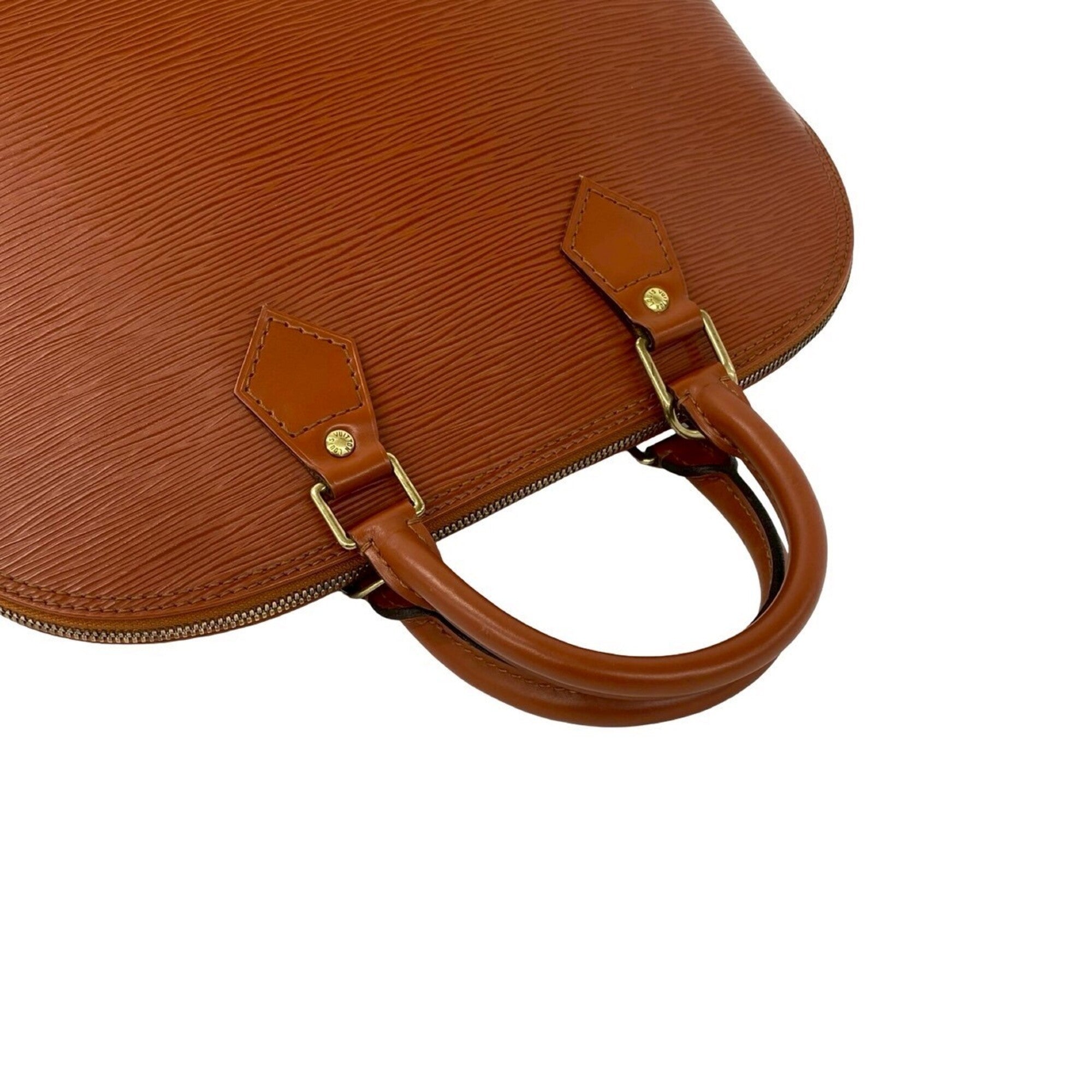 Louis Vuitton Brown Leather Boston Bag Handbag (Pre-Owned)