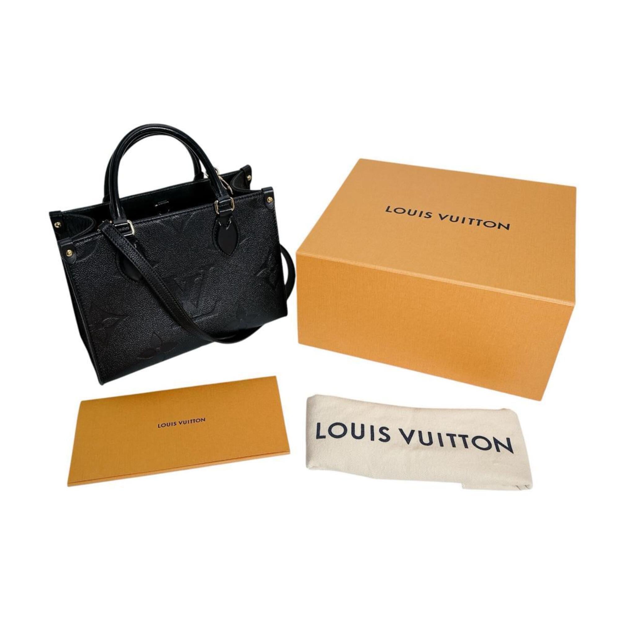 Louis Vuitton Black Noir Monogram Empreinte Handbag Tote Bag (Pre-Owned)