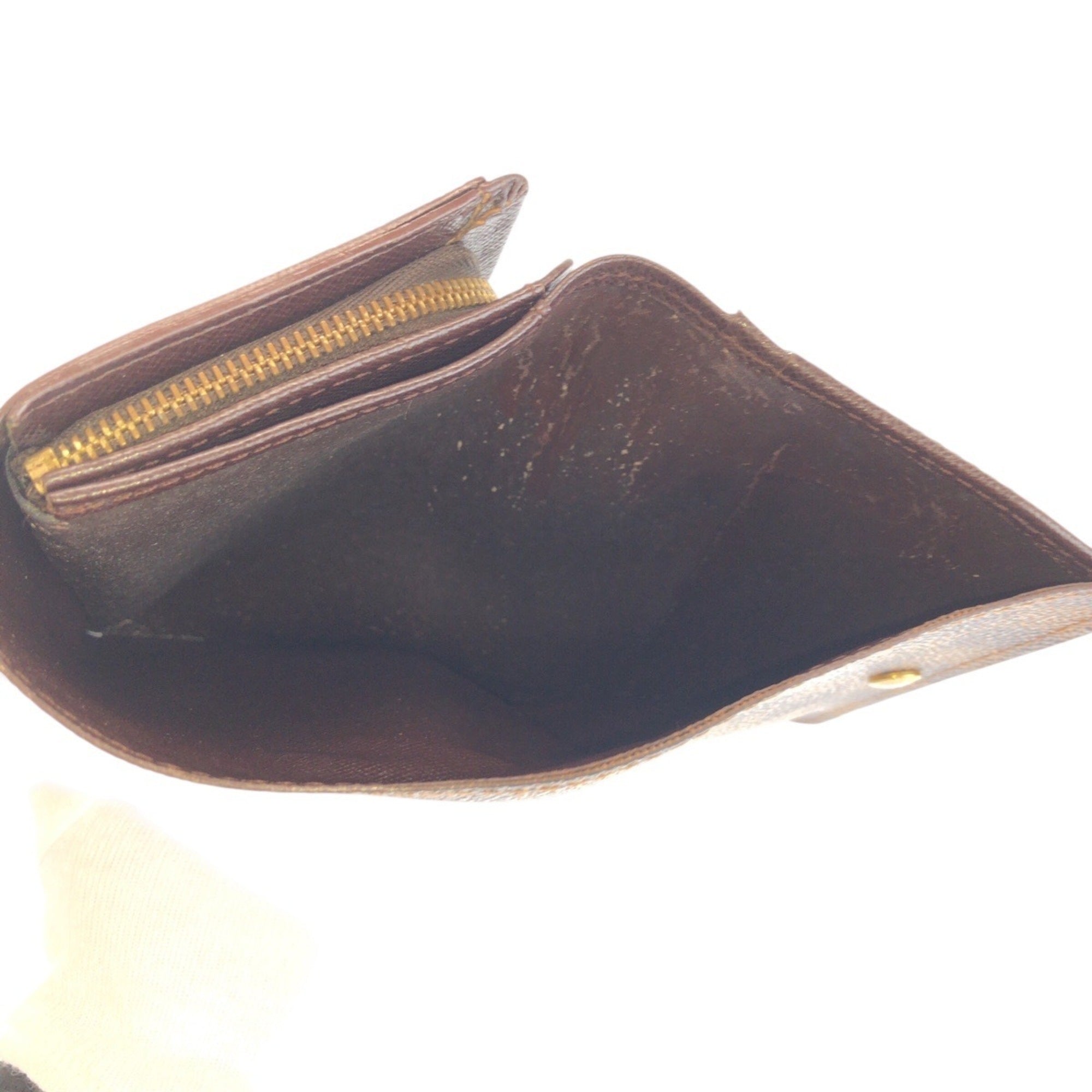 Louis Vuitton Brown Damier Canvas Pvc Middle Wallet (Bi-Fold) (Pre-Owned)