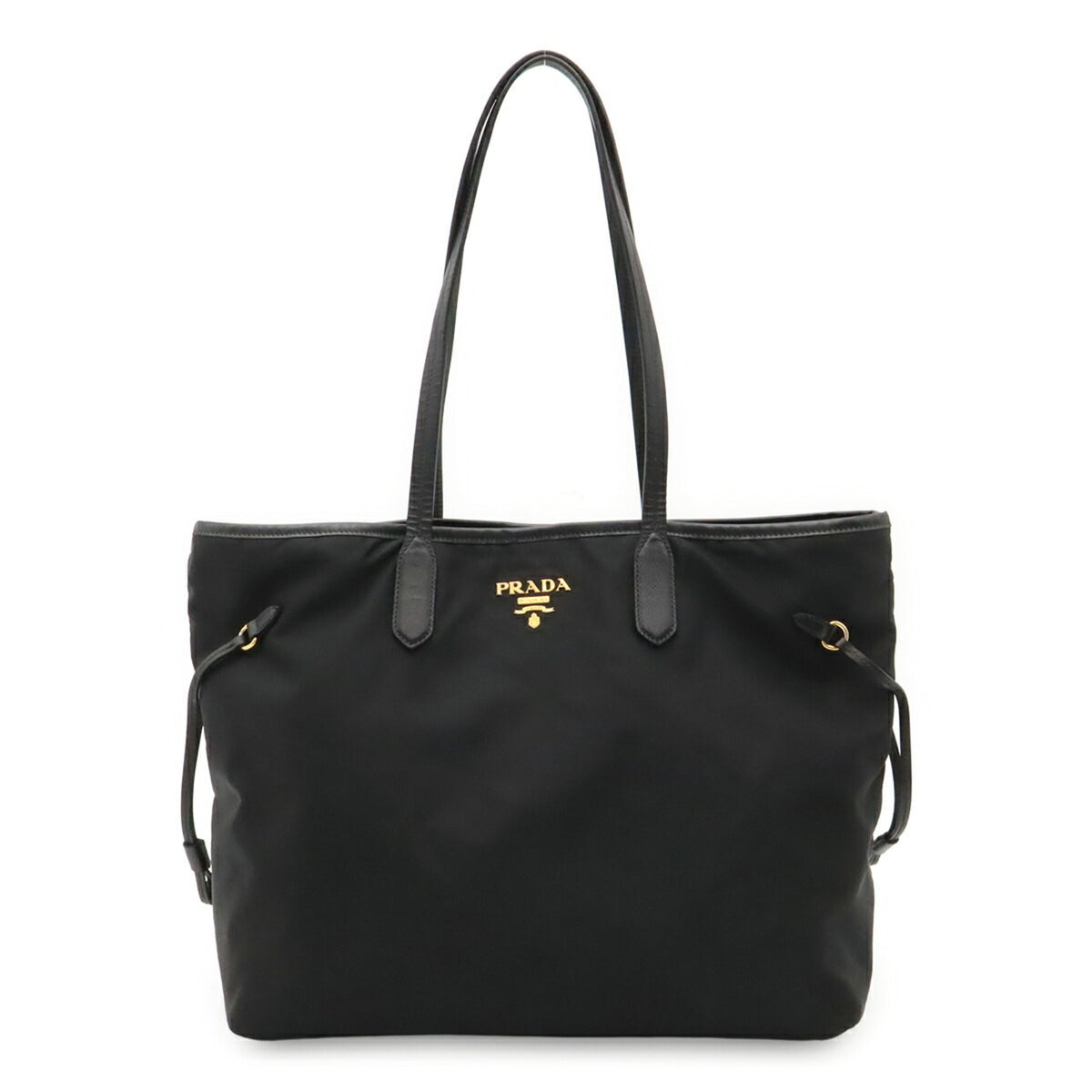 Prada Black Nero Nylon Shoulder Bag Tote Bag (Pre-Owned)