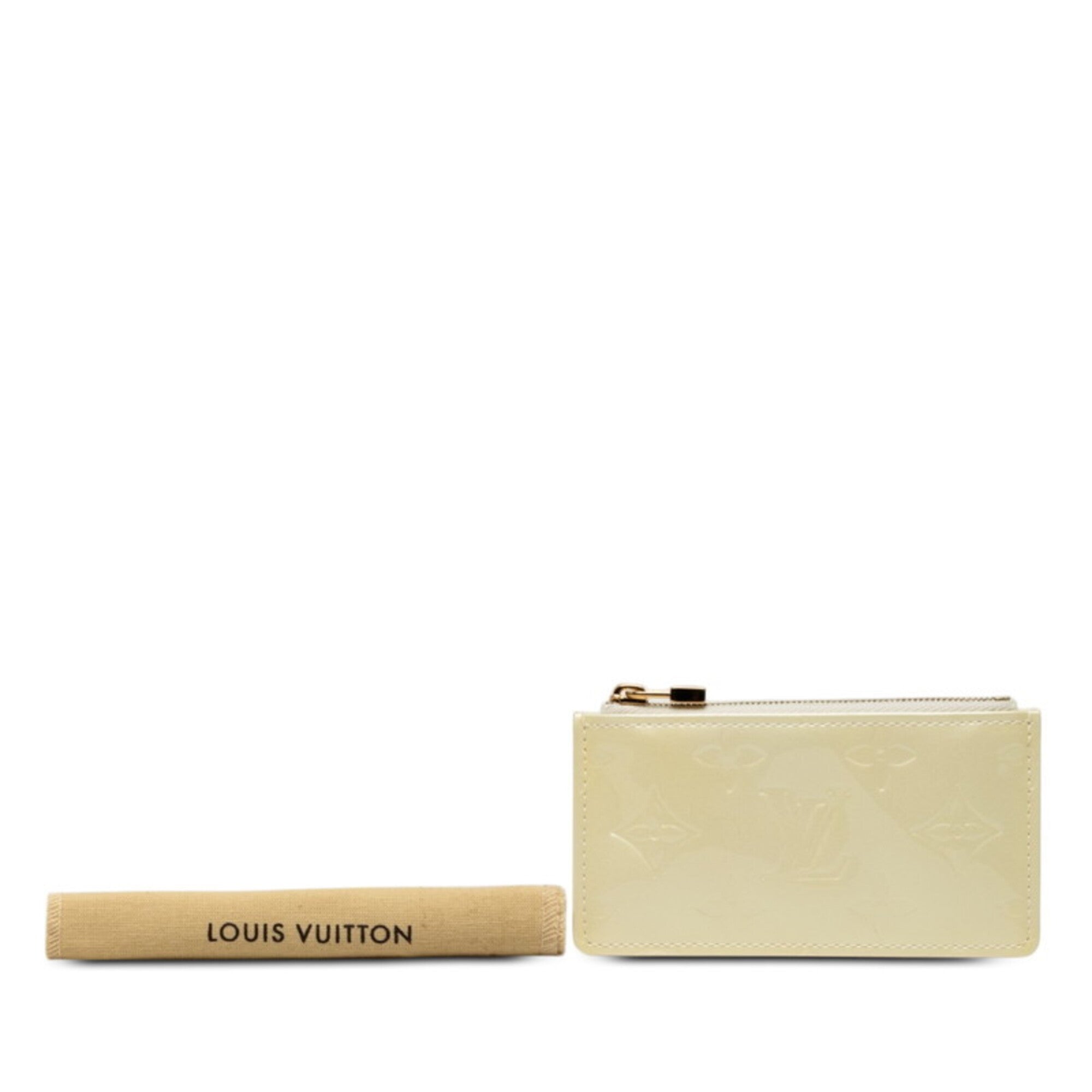 Louis Vuitton Beige Pearl Patent Leather Coin Purse/Coin Case (Pre-Owned)