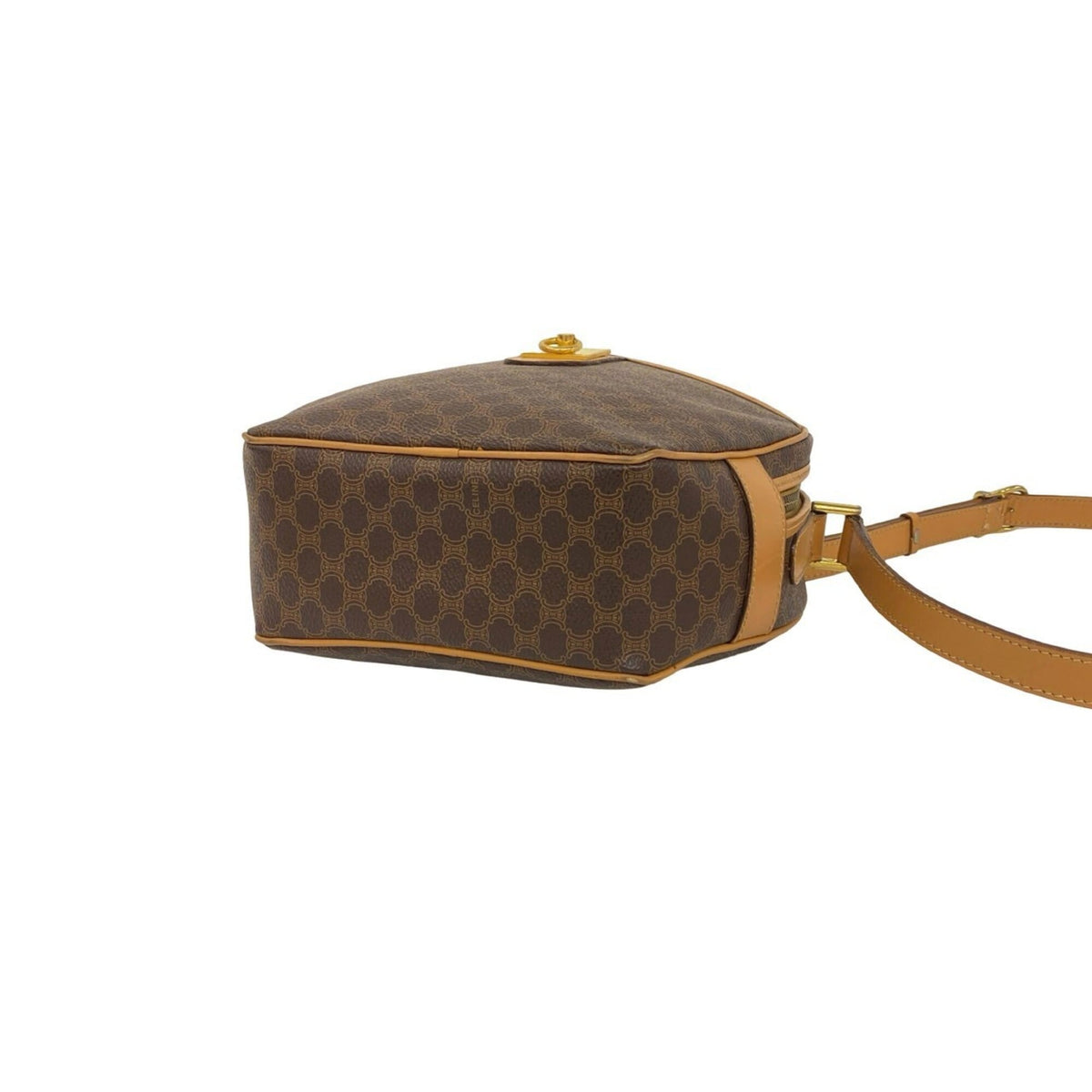Celine Brown Leather Pvc Shoulder Bag (Pre-Owned)