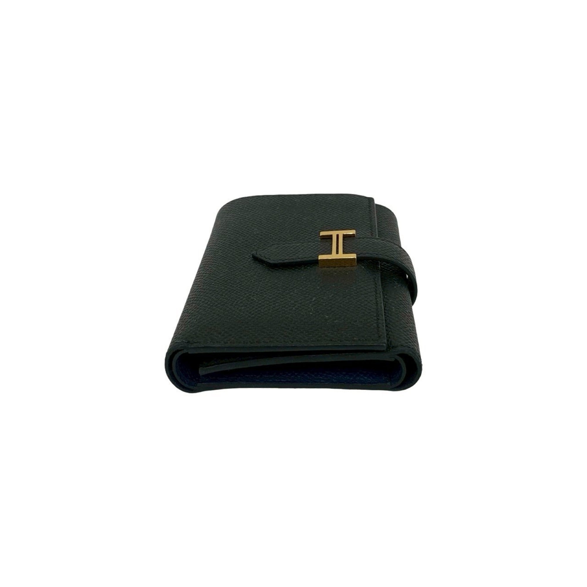 Hermes Black Epsom Leather Wallet (Tri-Fold) (Pre-Owned)