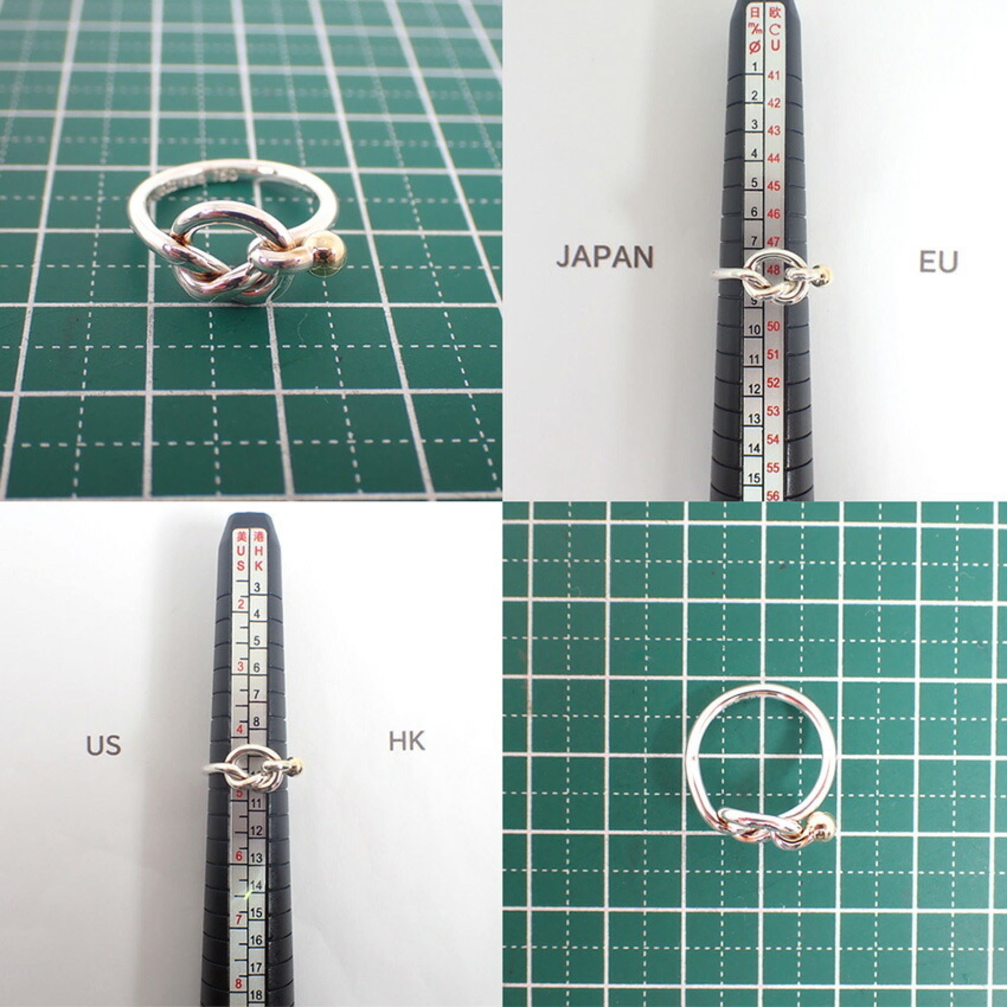 Tiffany Yellow Gold (18K) Sterling Silver 925 Band Ring (Pre-Owned)