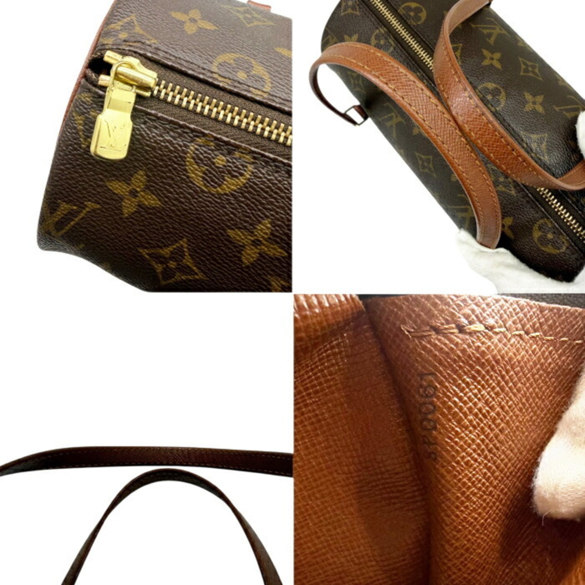Louis Vuitton Brown Monogram Boston Bag Handbag Tote Bag (Pre-Owned)