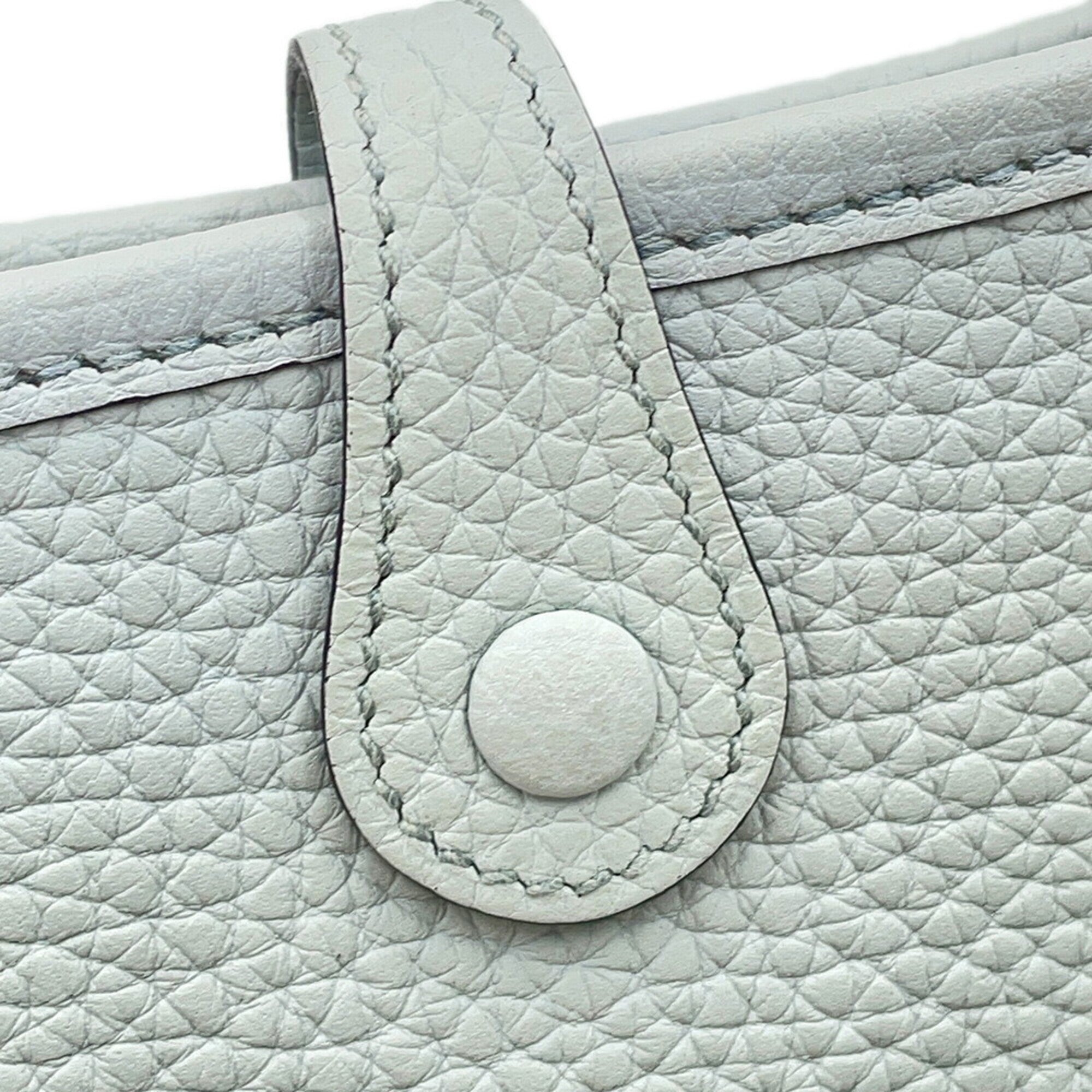Hermes Evelyne Etain Taurillon Clemence Leather Handbag Shoulder Bag (Pre-Owned)