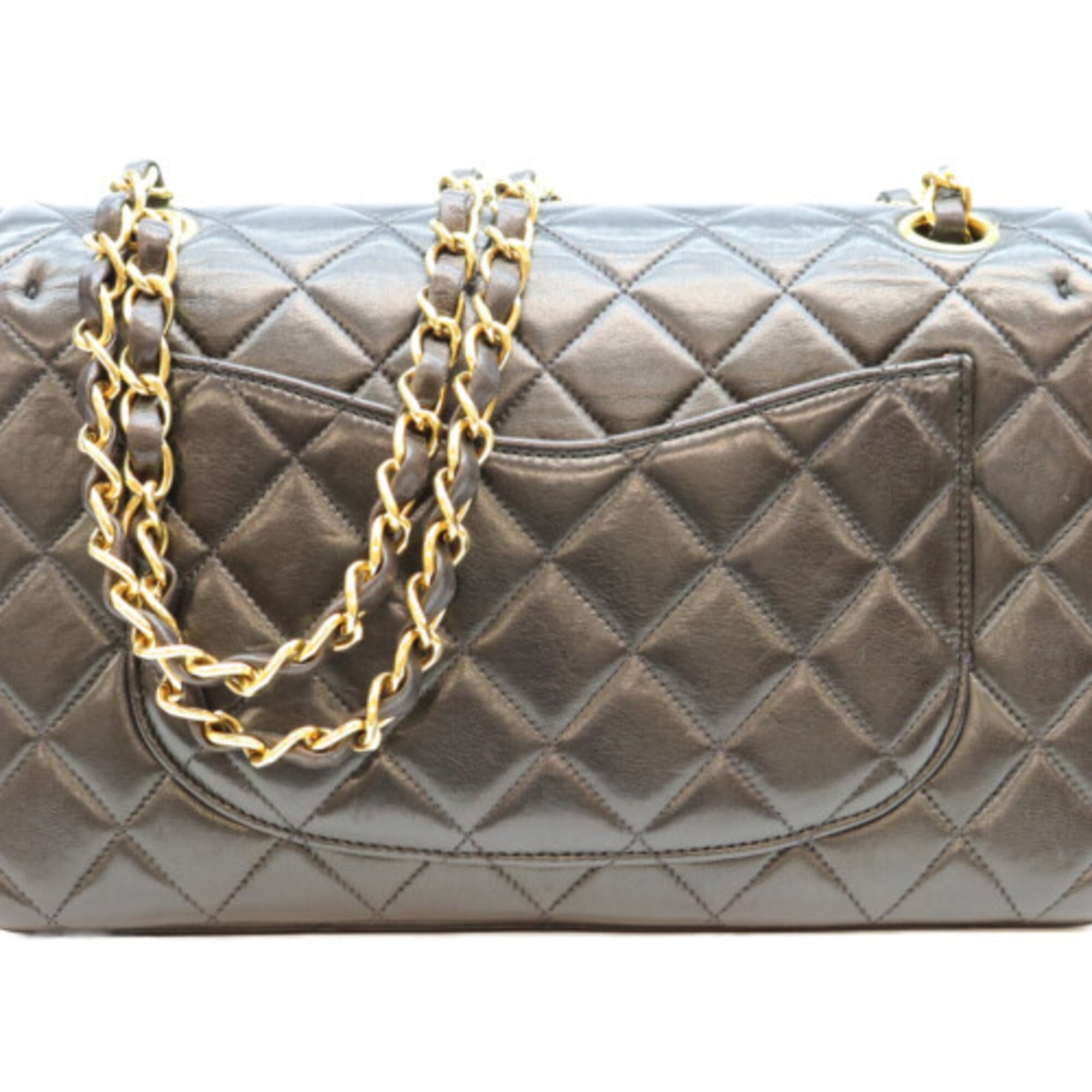 Chanel Black Leather Shoulder Bag (Pre-Owned)