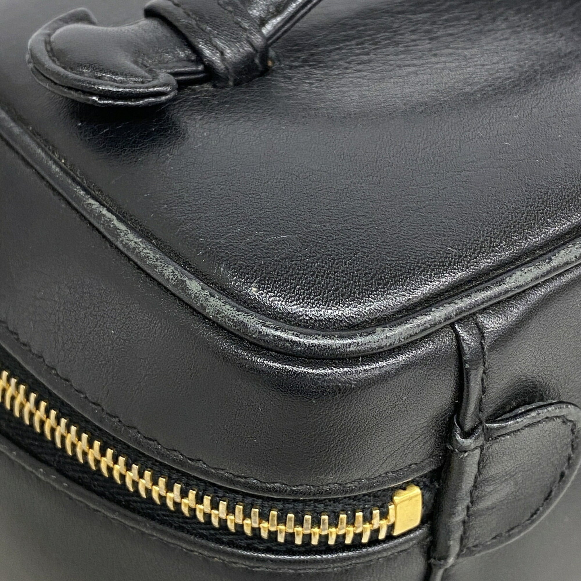 Chanel Black Leather Vanity Bag (Pre-Owned)