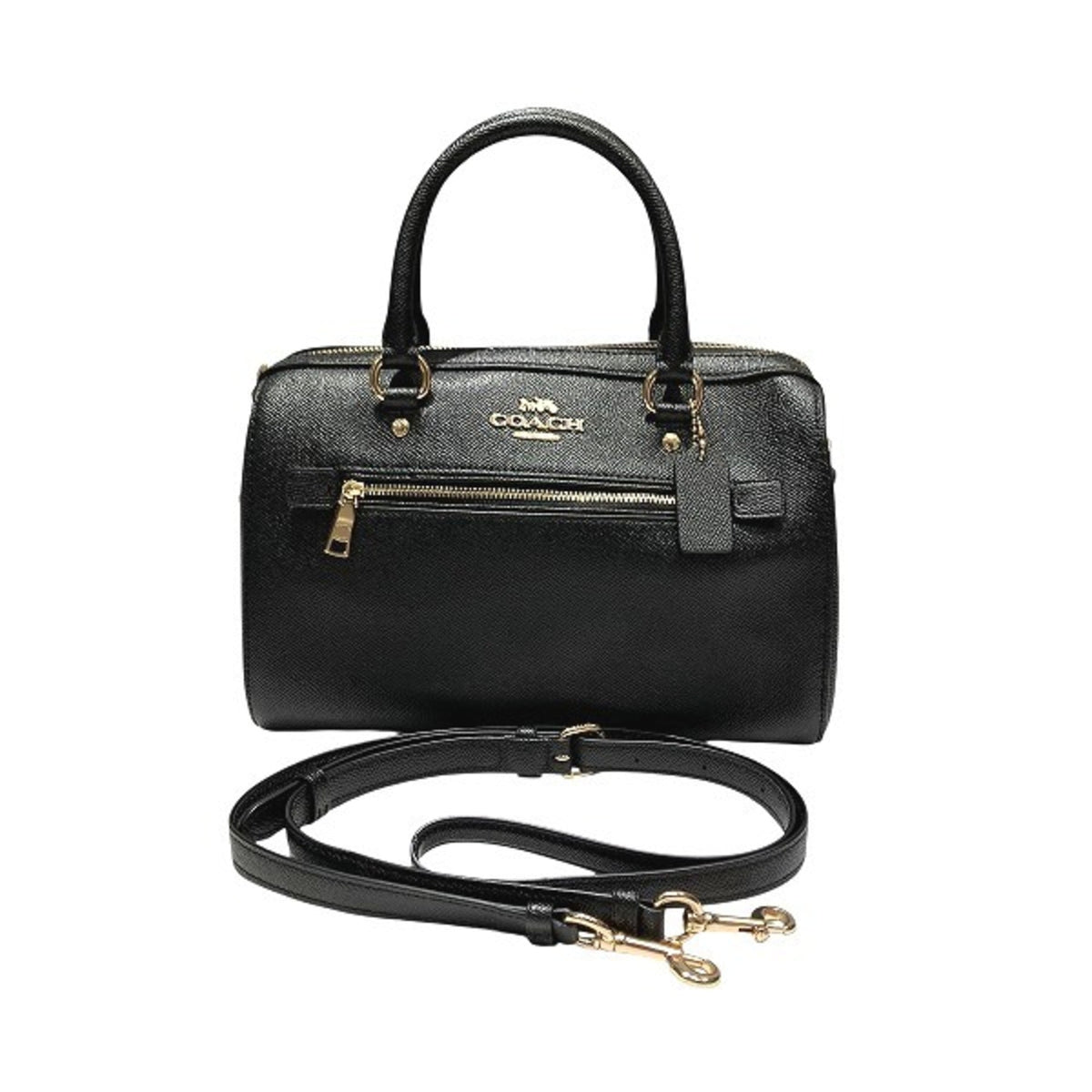 Coach Black Leather Handbag Shoulder Bag (Pre-Owned)