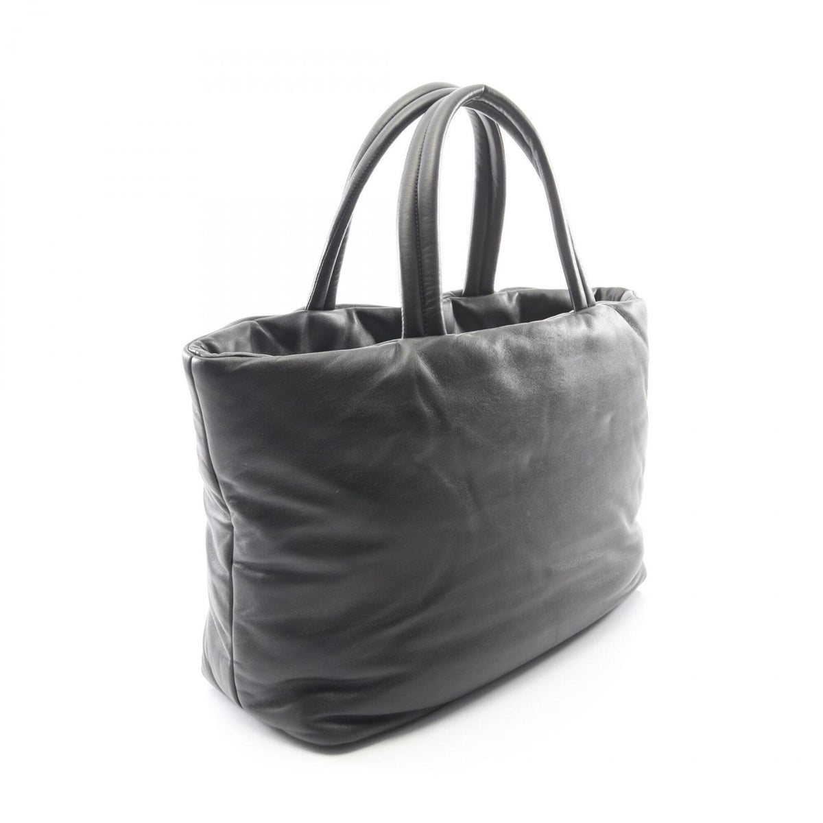 Yves Saint Laurent Black Leather Tote Bag (Pre-Owned)