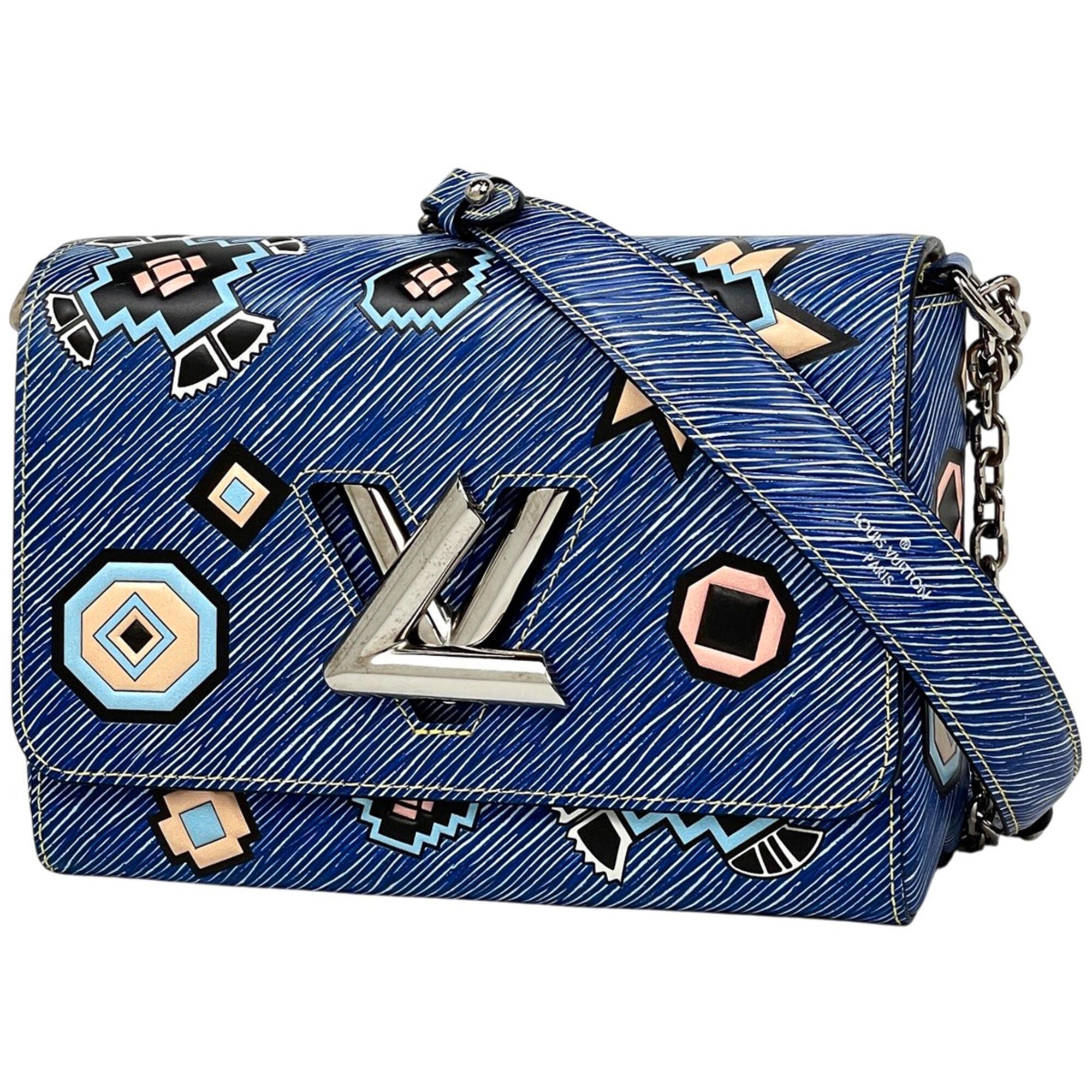 Louis Vuitton Epi Denim Blue Epi Denim Leather Shoulder Bag (Pre-Owned)