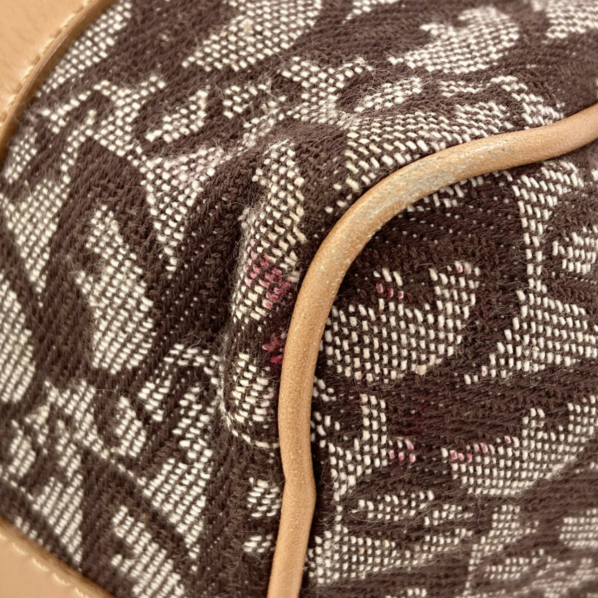Christian Dior Brown Canvas Handbag (Pre-Owned)