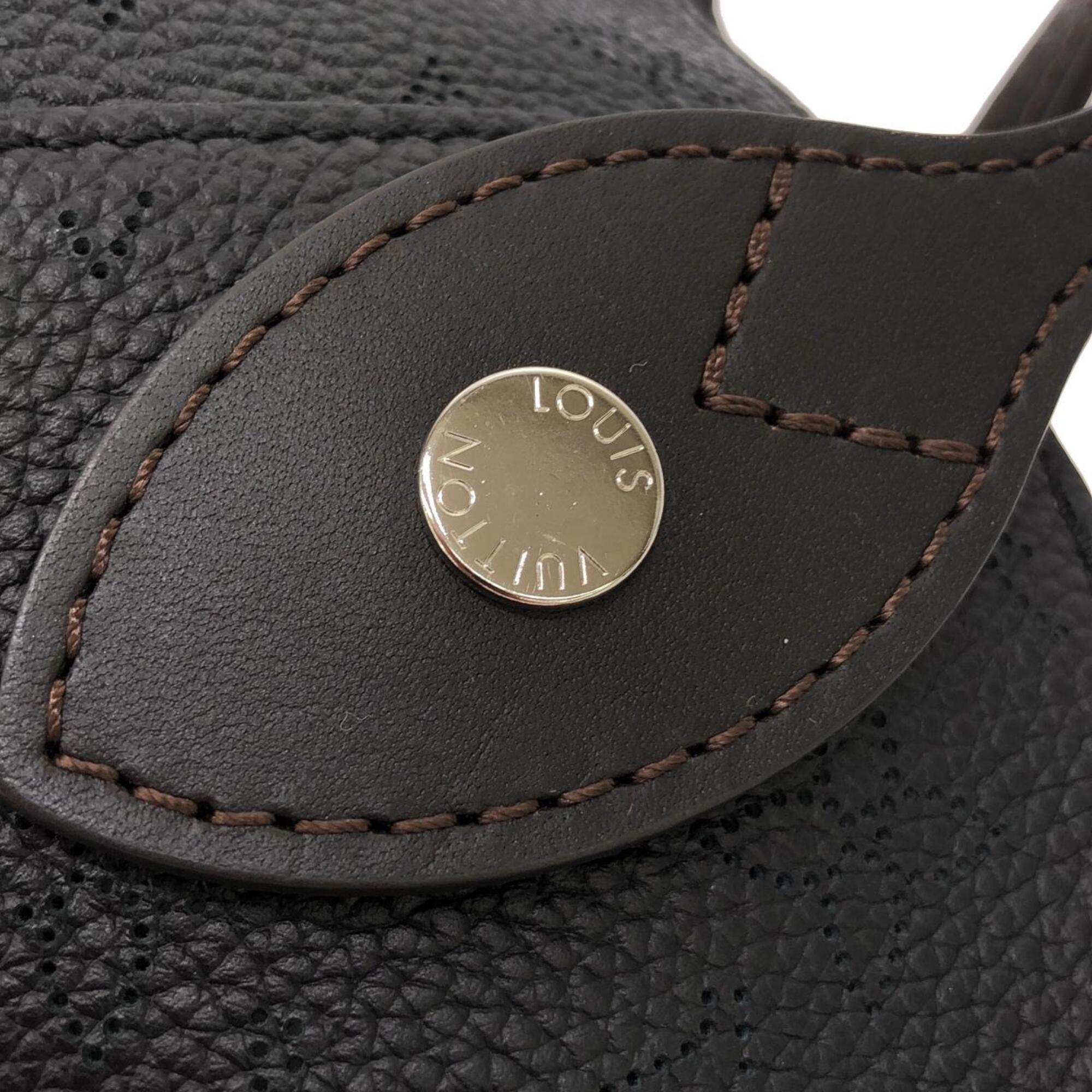 Louis Vuitton Black Leather Handbag (Pre-Owned)