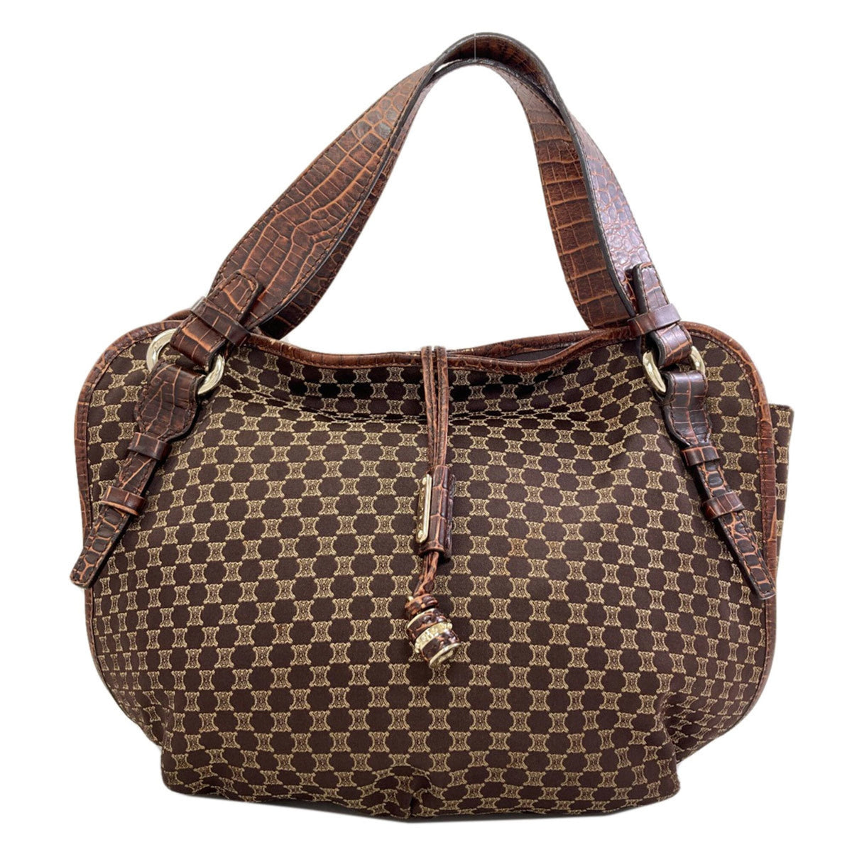Celine Macadam Brown Canvas Tote Bag (Pre-Owned)