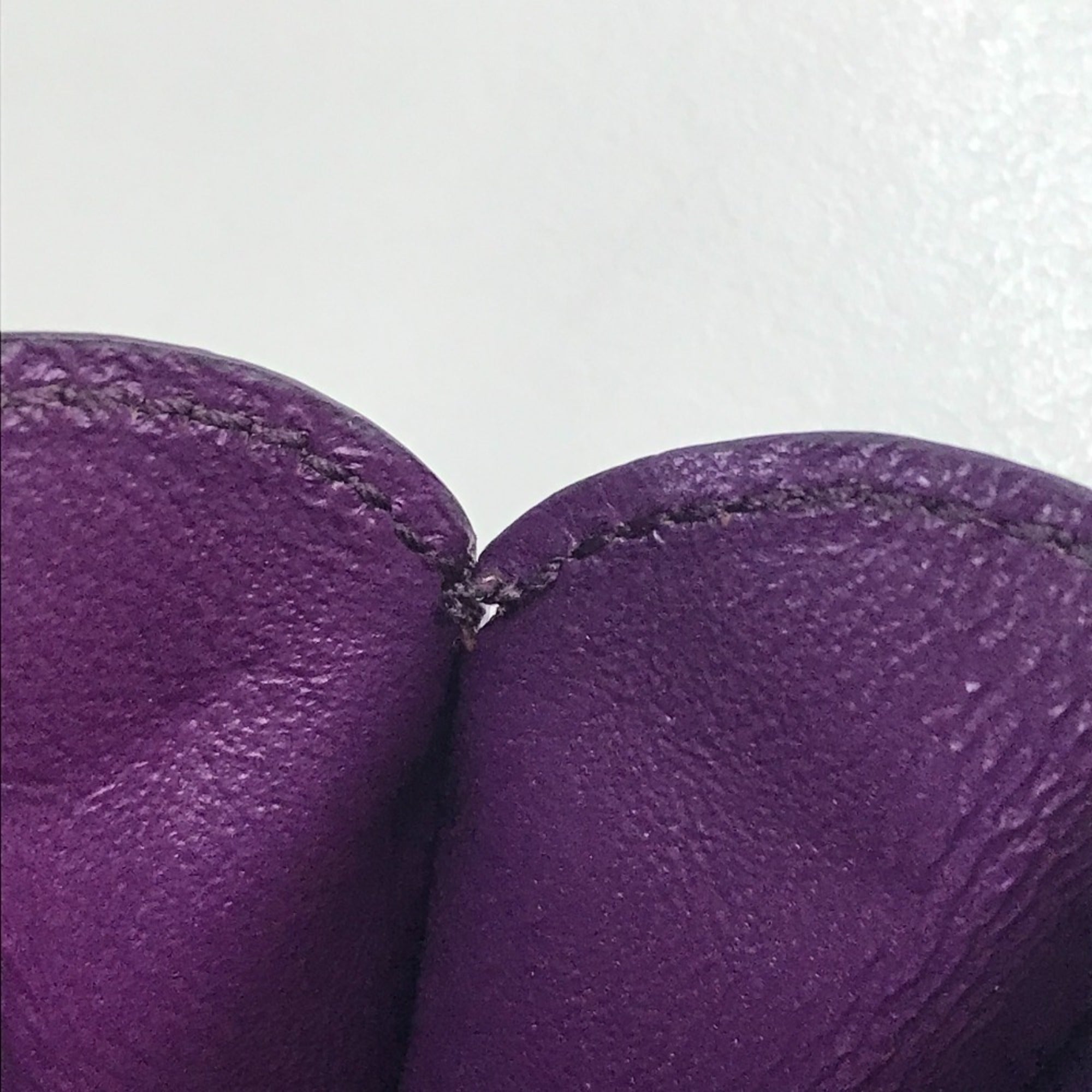 Salvatore Ferragamo Purple Leather Coin Purse/Coin Case (Pre-Owned)