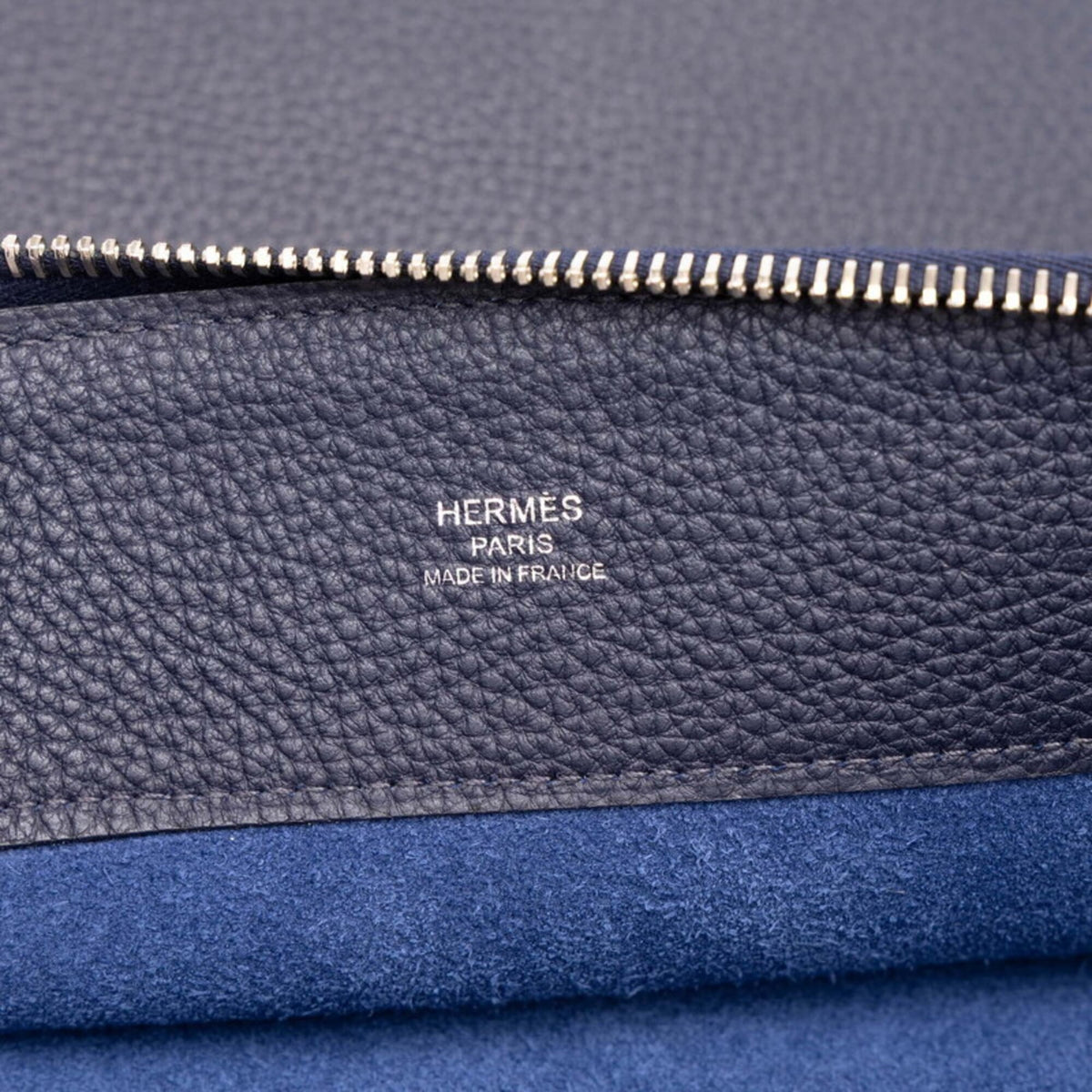 Hermes Navy Togo Leather Clutch Bag (Pre-Owned)