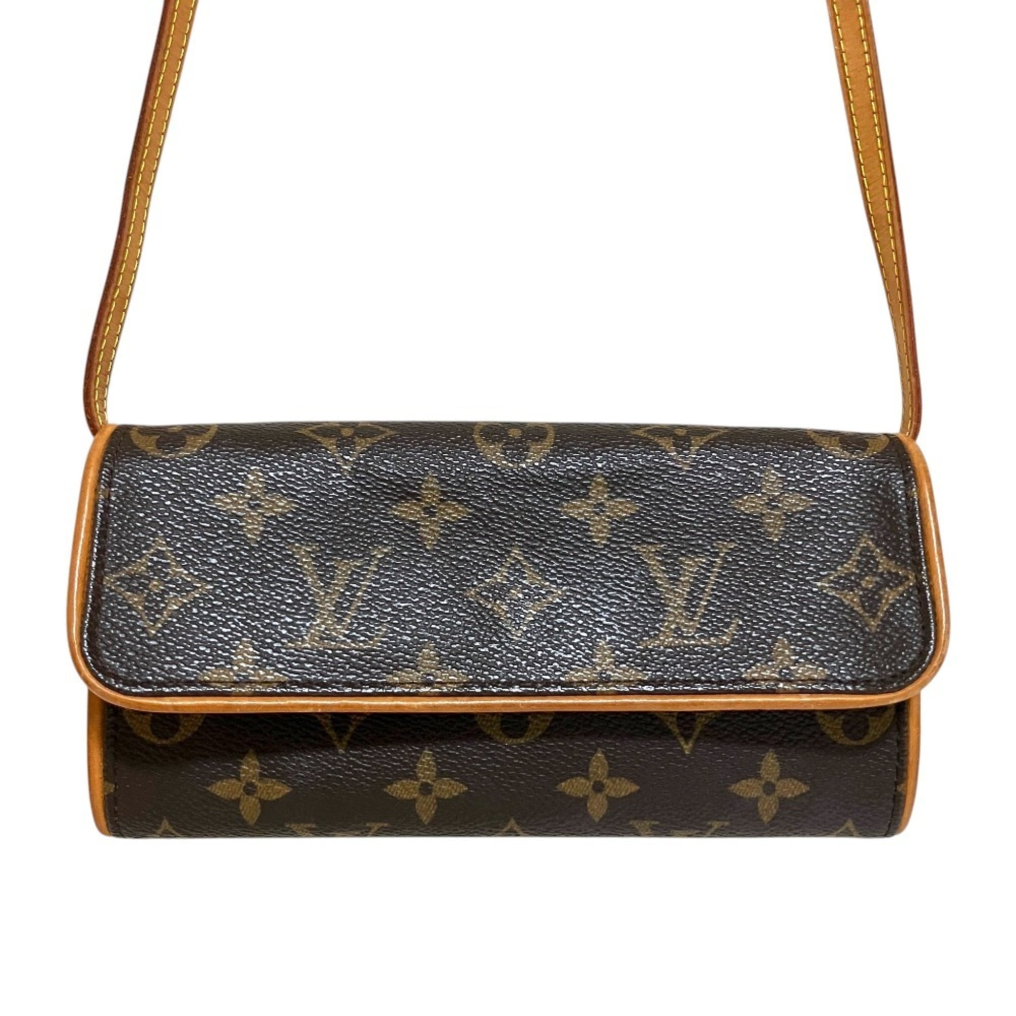 Louis Vuitton Monogram Brown Monogram Pochette Shoulder Bag (Pre-Owned)