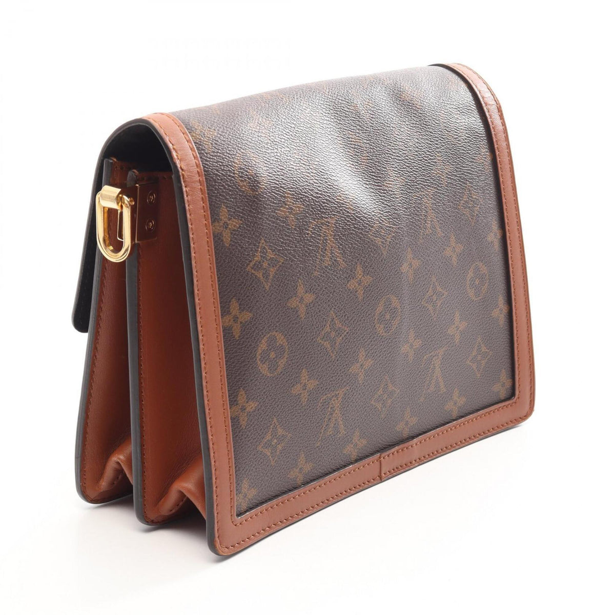 Louis Vuitton Brown Pvc Coated Canvas Leather Shoulder Bag (Pre-Owned)