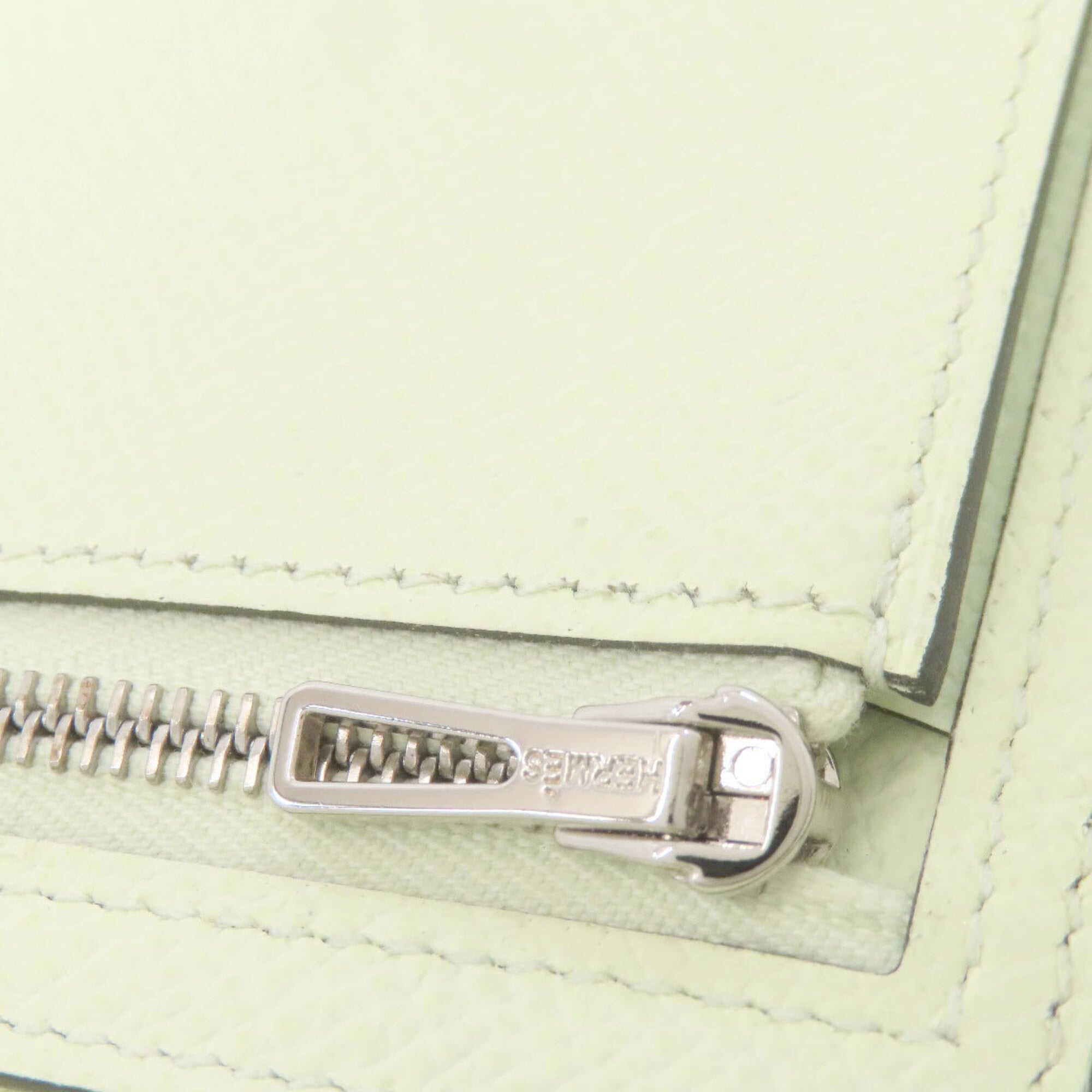 Hermes Pale Green Epsom Leather Wallet (Bi-Fold) (Pre-Owned)