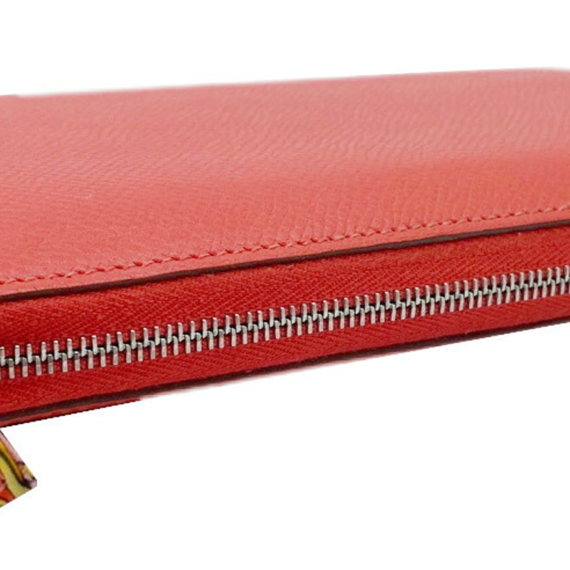 Hermes Silk'in Rose Jaipur Epsom Leather Long Wallet (Bi-Fold) (Pre-Owned)