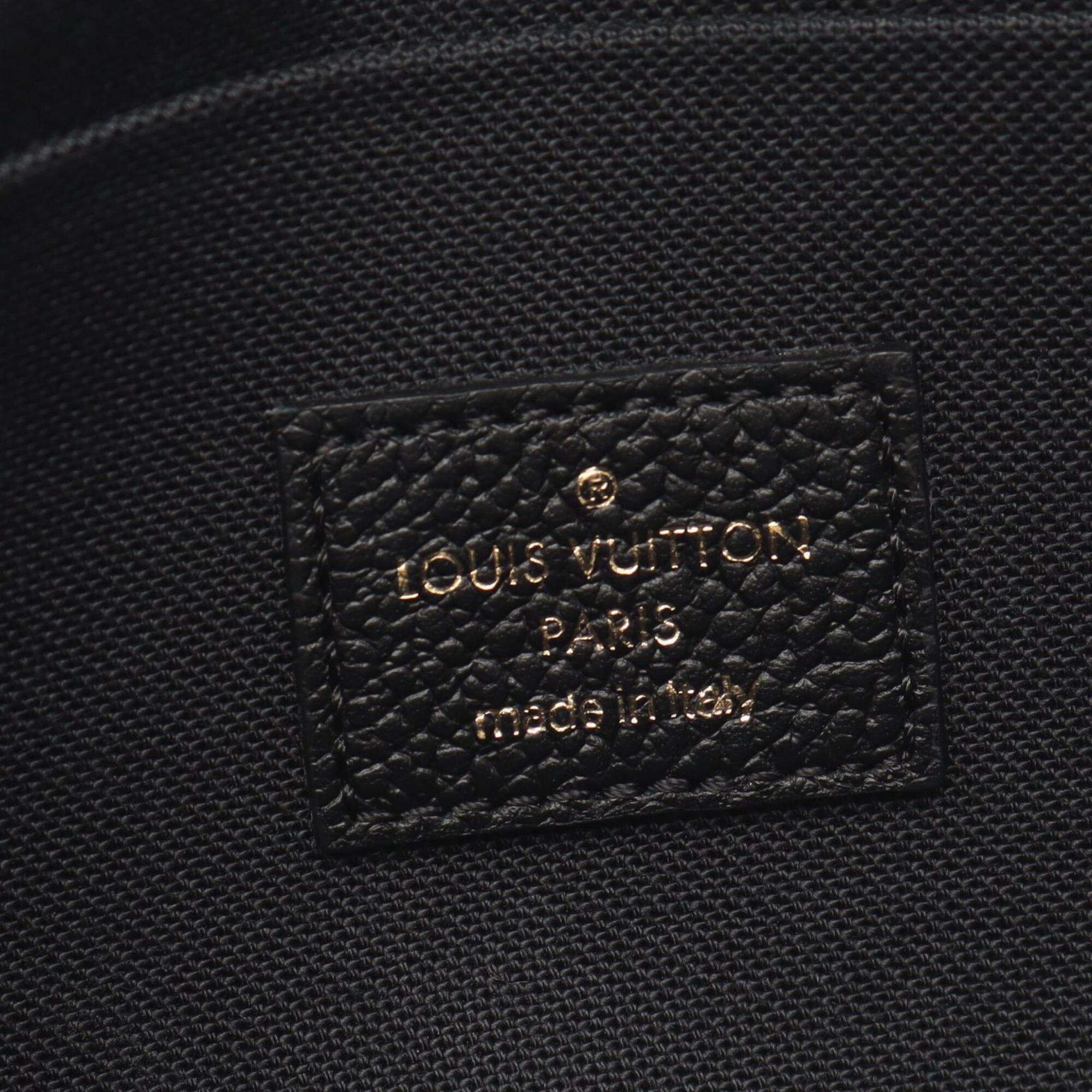 Louis Vuitton Black Noir Monogram Empreinte Handbag Pochette Pouch Shoulder Bag (Pre-Owned)