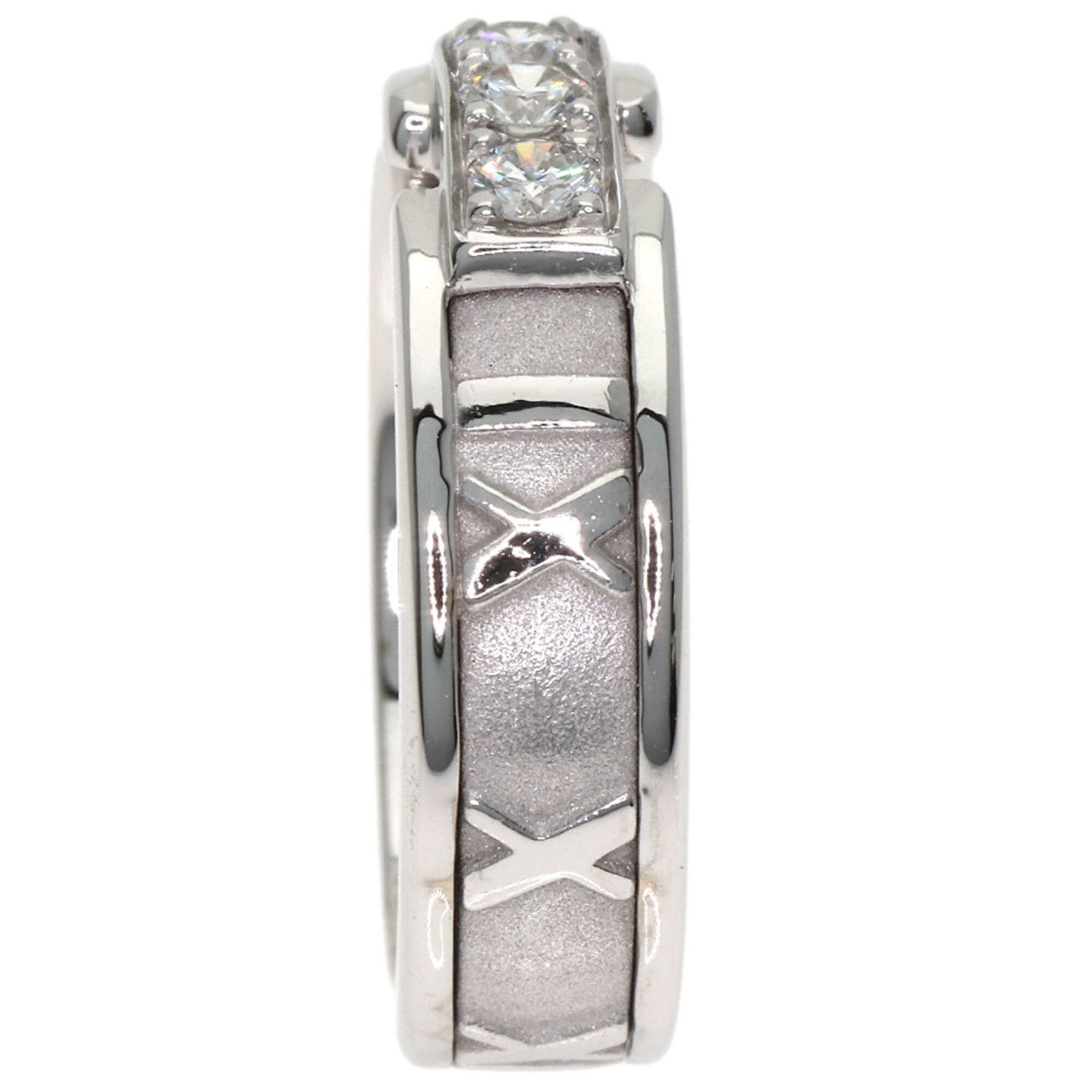 Tiffany Atlas White Gold (18K) Band Ring (Pre-Owned)