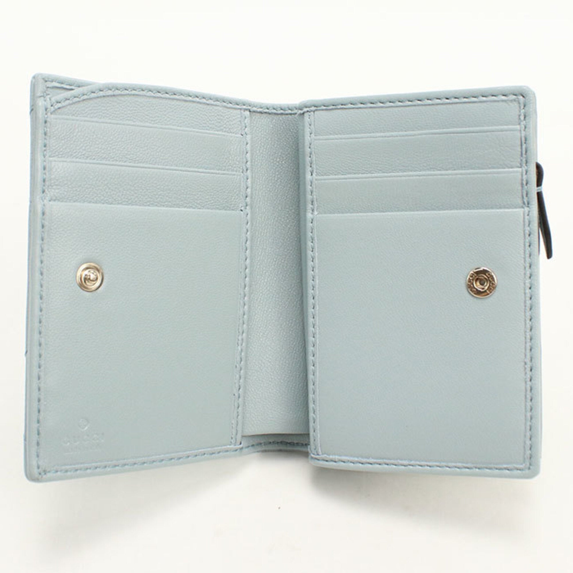 Gucci Blue Leather Wallet (Bi-Fold) (Pre-Owned)