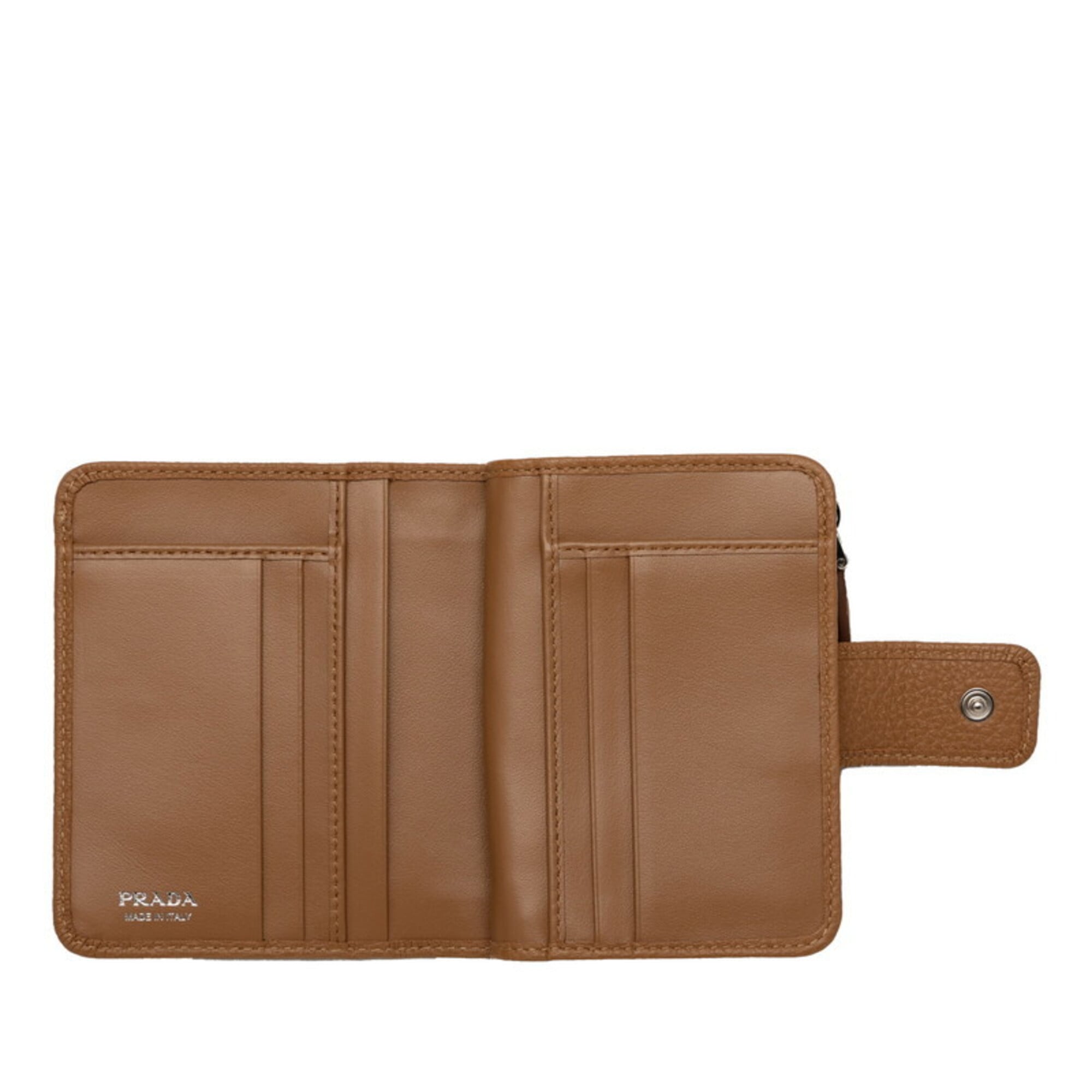 Prada Brown Camel Leather Wallet (Bi-Fold) (Pre-Owned)