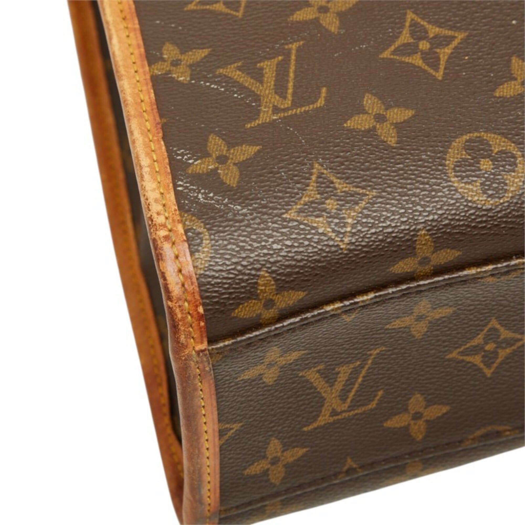 Louis Vuitton Black Brown Monogram Pvc Leather Handbag Shoulder Bag (Pre-Owned)