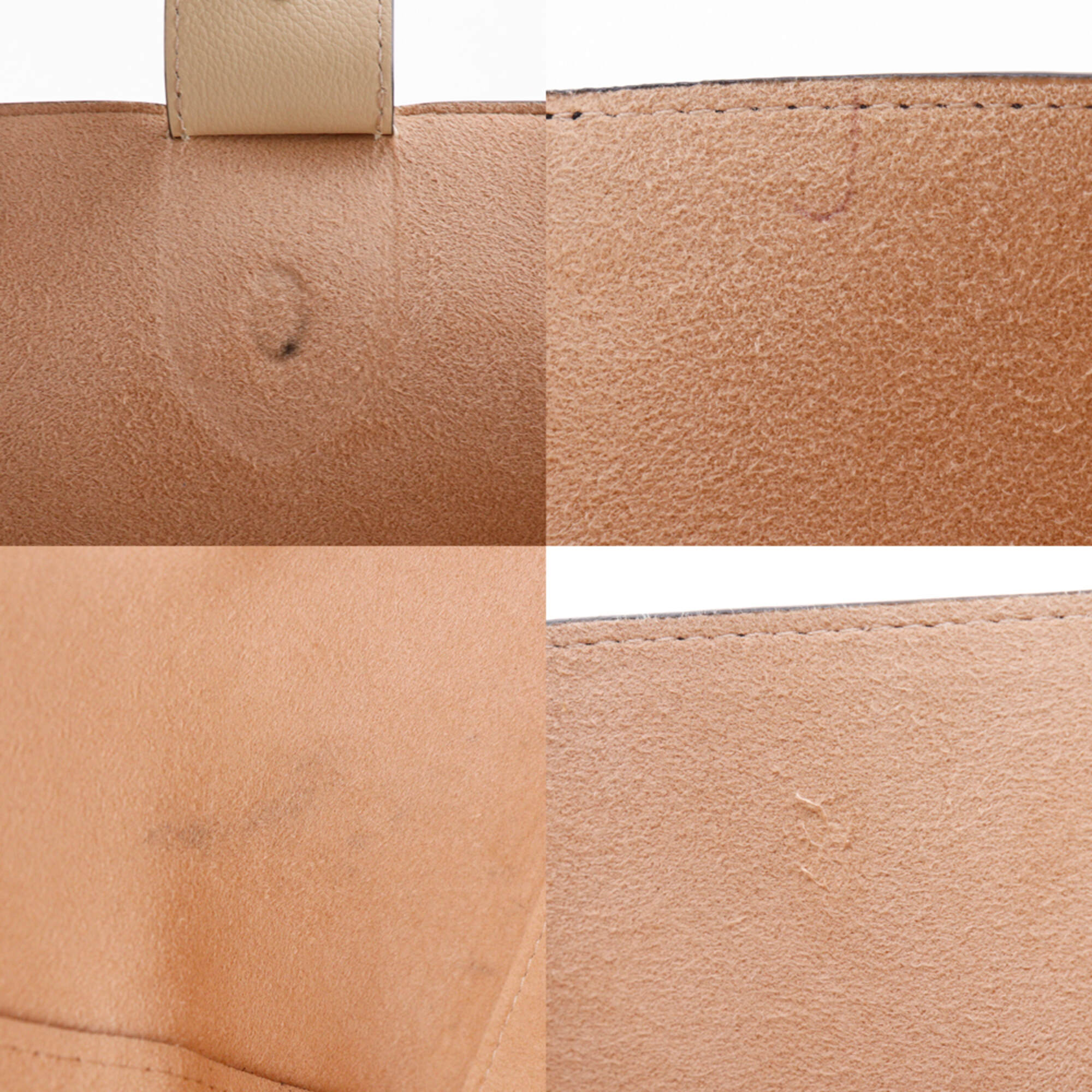 Louis Vuitton Beige Black Leather Tote Bag (Pre-Owned)