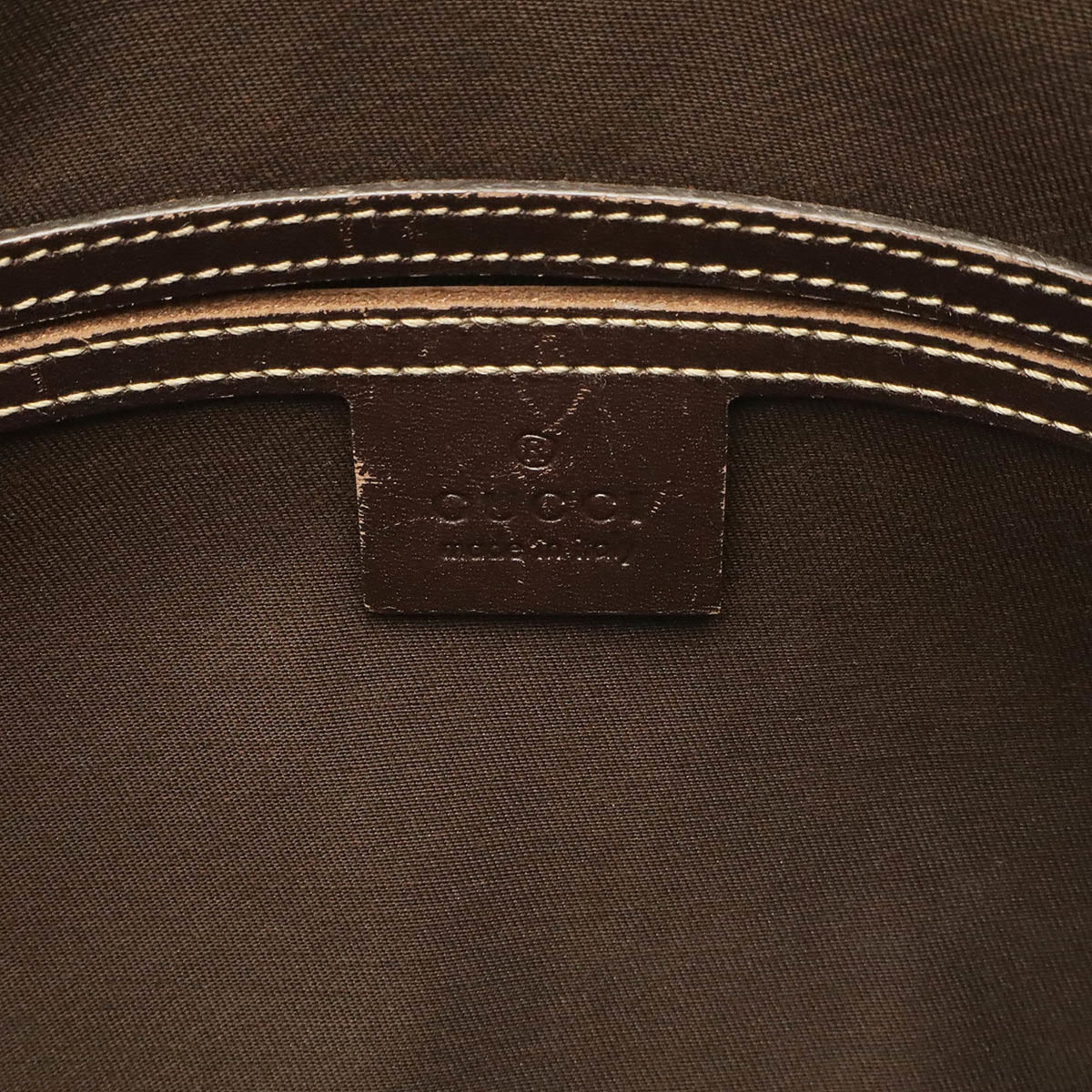 Gucci Beige Brown Dark Brown Khaki Gg Supreme Shoulder Bag (Pre-Owned)