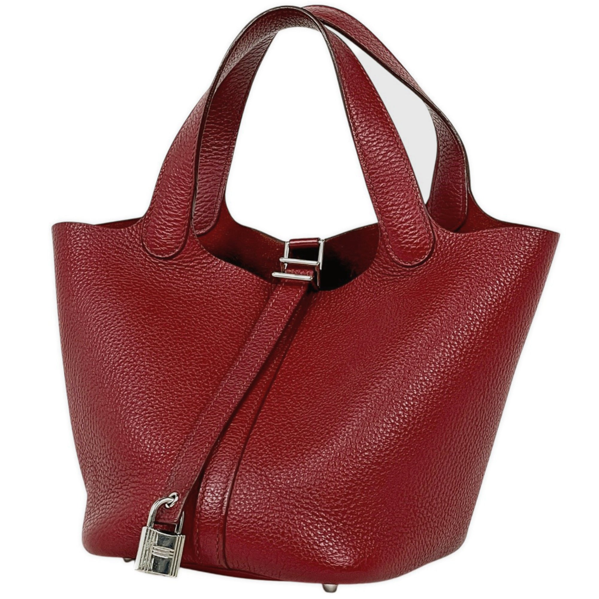 Hermes Rouge Garance Togo Leather Handbag (Pre-Owned)