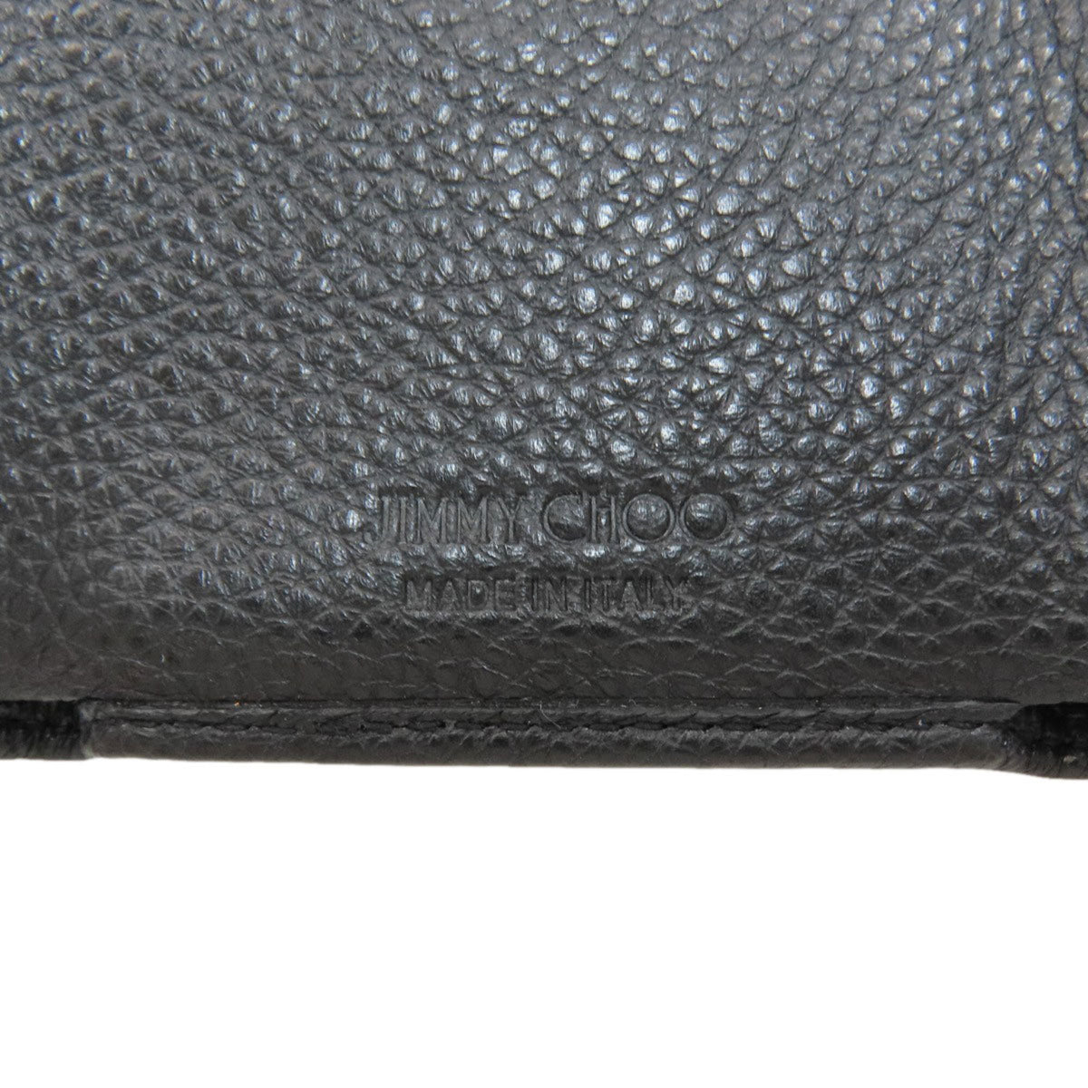 Jimmy Choo Black Leather Wallet (Tri-Fold) (Pre-Owned)