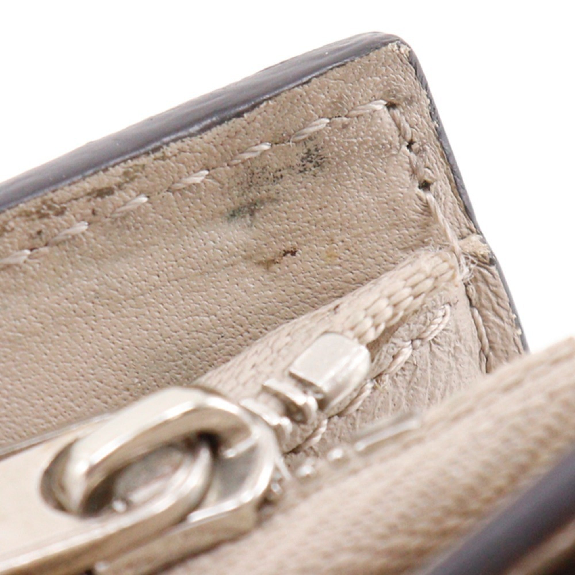 Louis Vuitton Gray Iris Mahina Leather Wallet (Bi-Fold) (Pre-Owned)