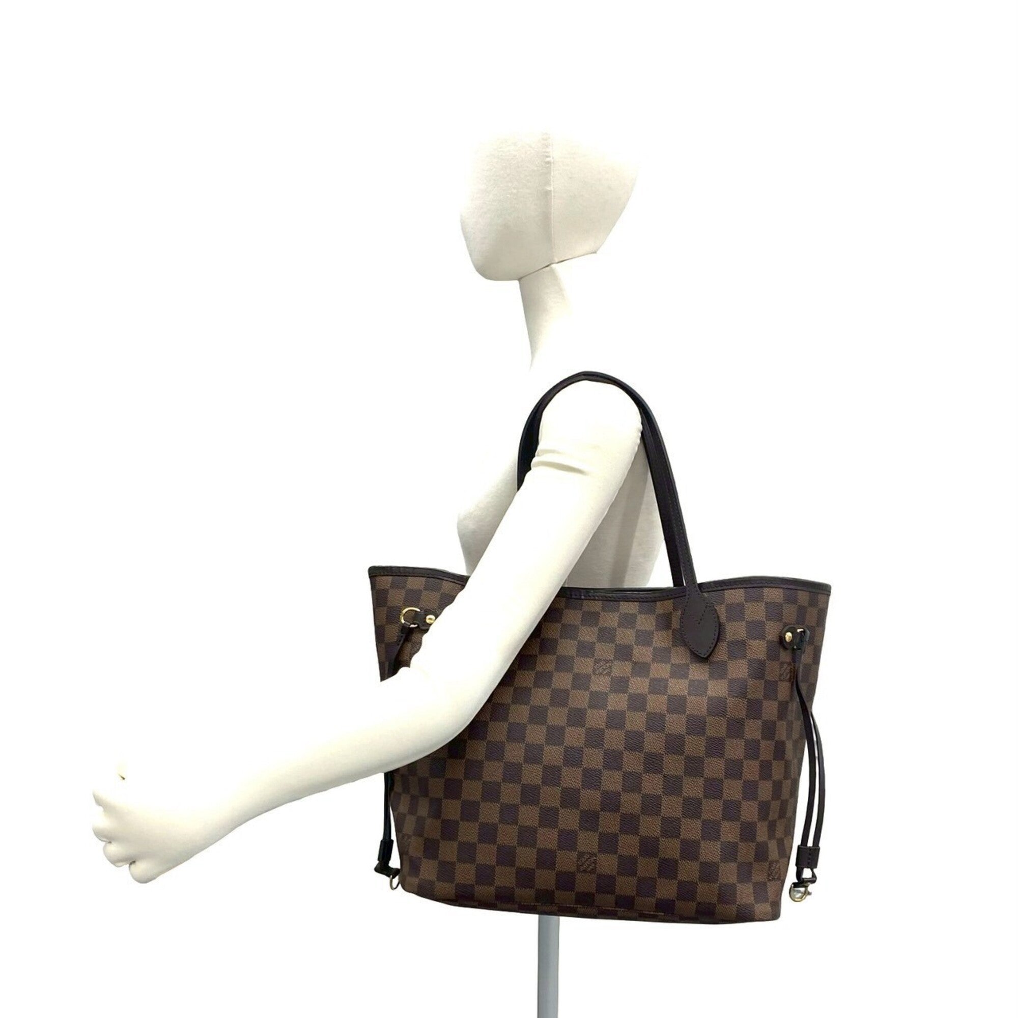 Louis Vuitton Brown Pvc Leather Handbag Pouch Tote Bag (Pre-Owned)