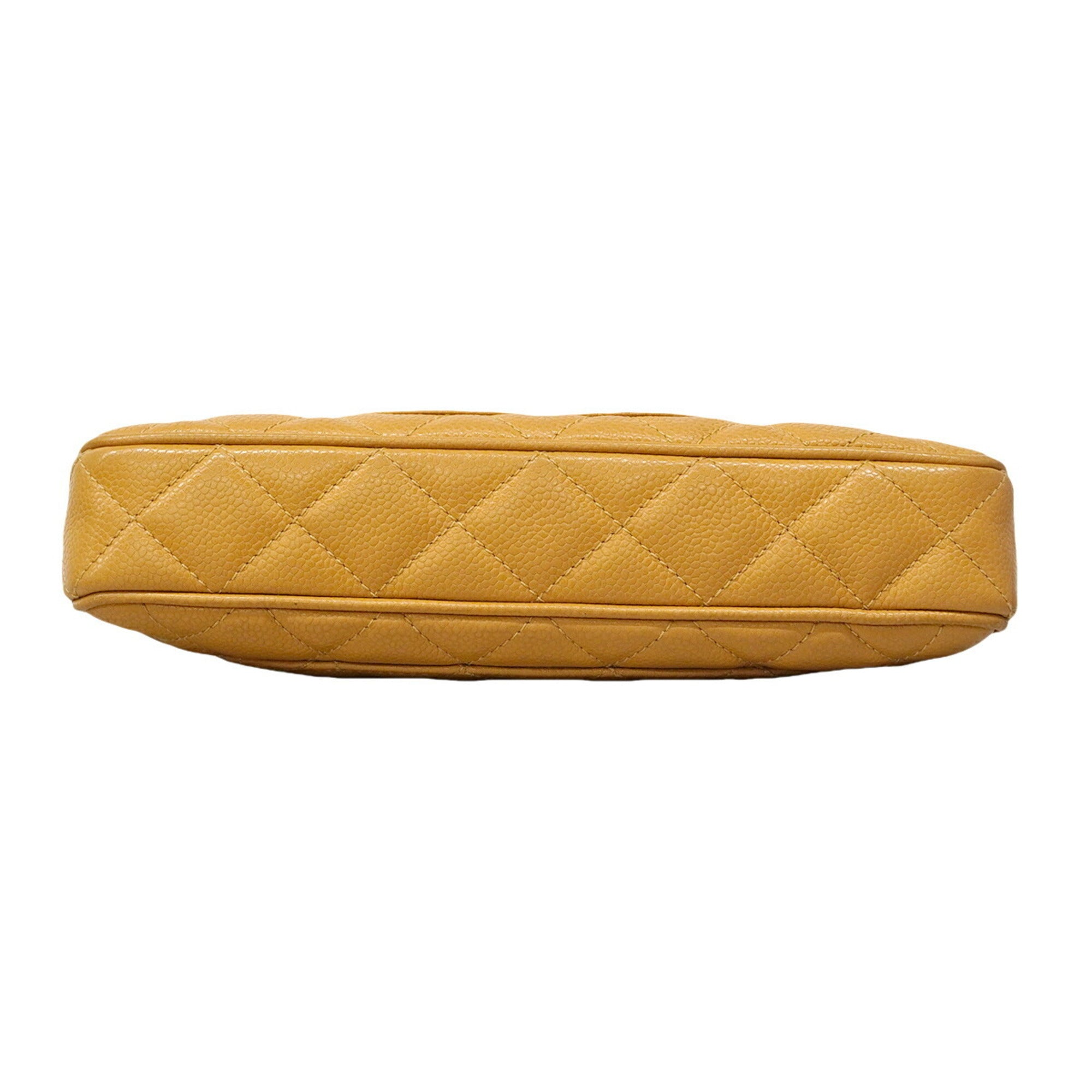 Chanel Brown Grained Calfskin Shoulder Bag (Pre-Owned)