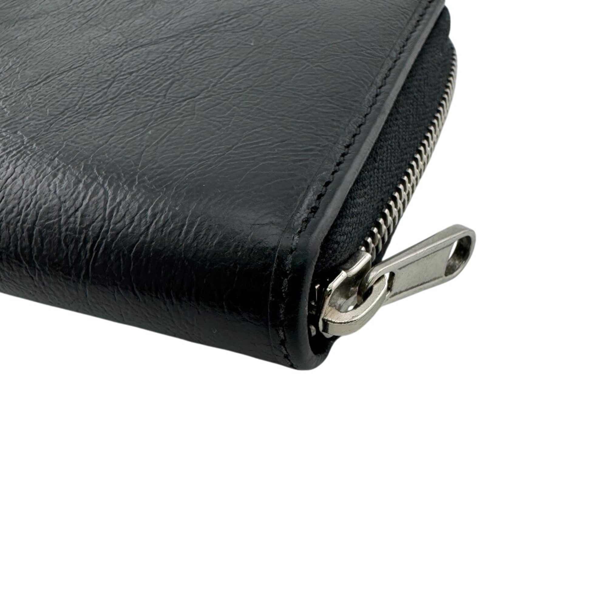 Gucci Black Leather Long Wallet (Bi-Fold) (Pre-Owned)