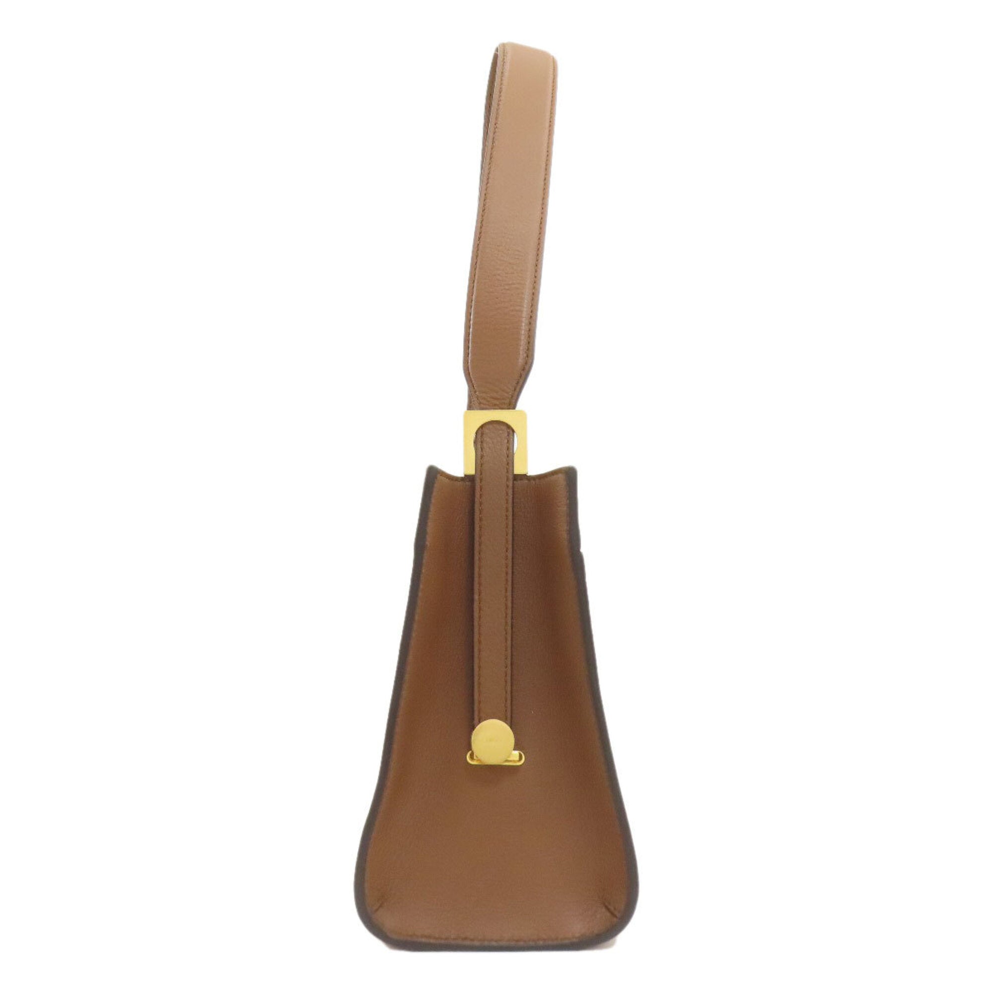 Bally Brown Leather Shoulder Bag (Pre-Owned)