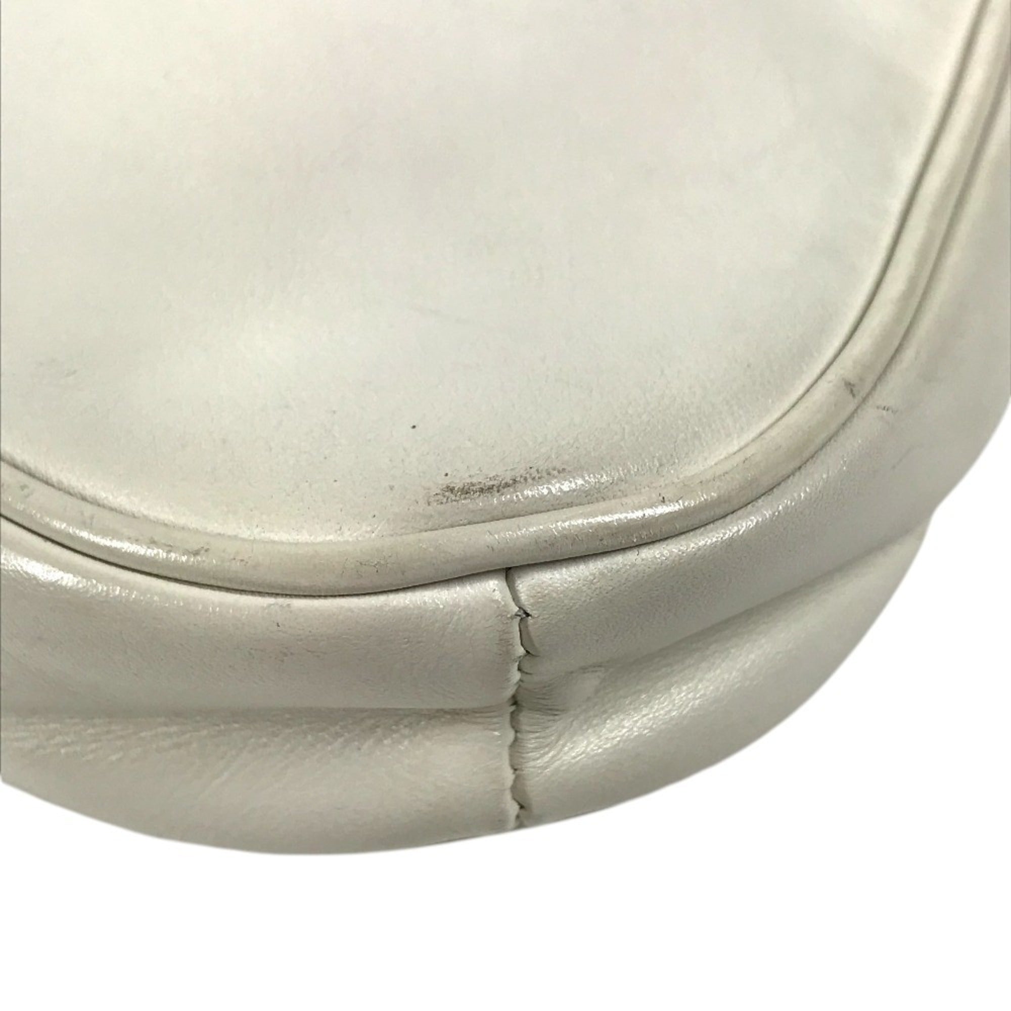 Celine Black White Leather Pochette Shoulder Bag (Pre-Owned)