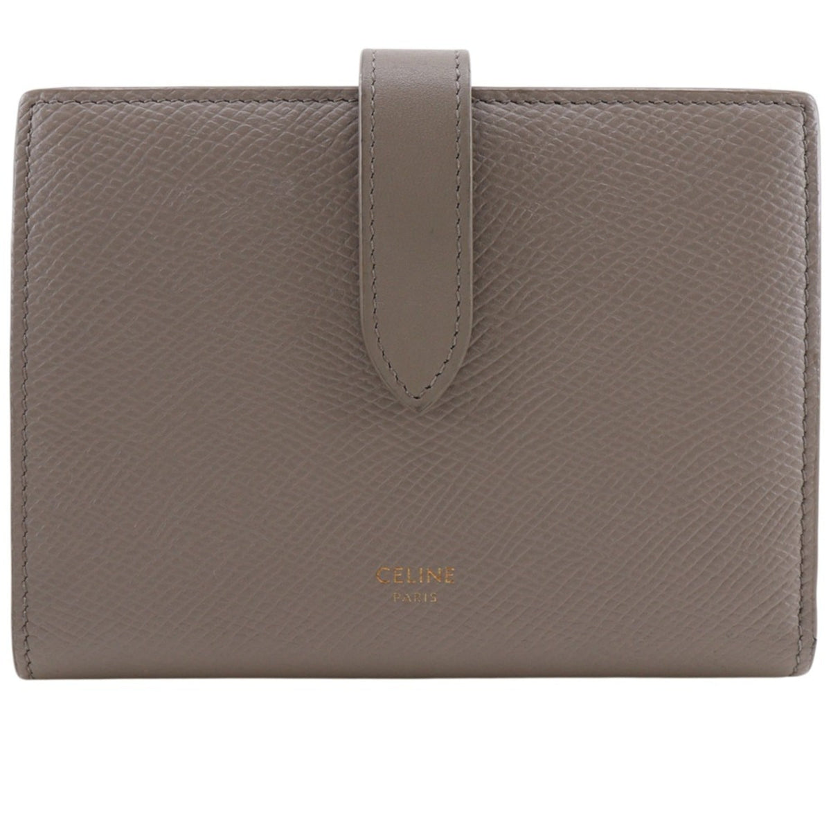 Celine Grayish Leather Wallet (Bi-Fold) (Pre-Owned)
